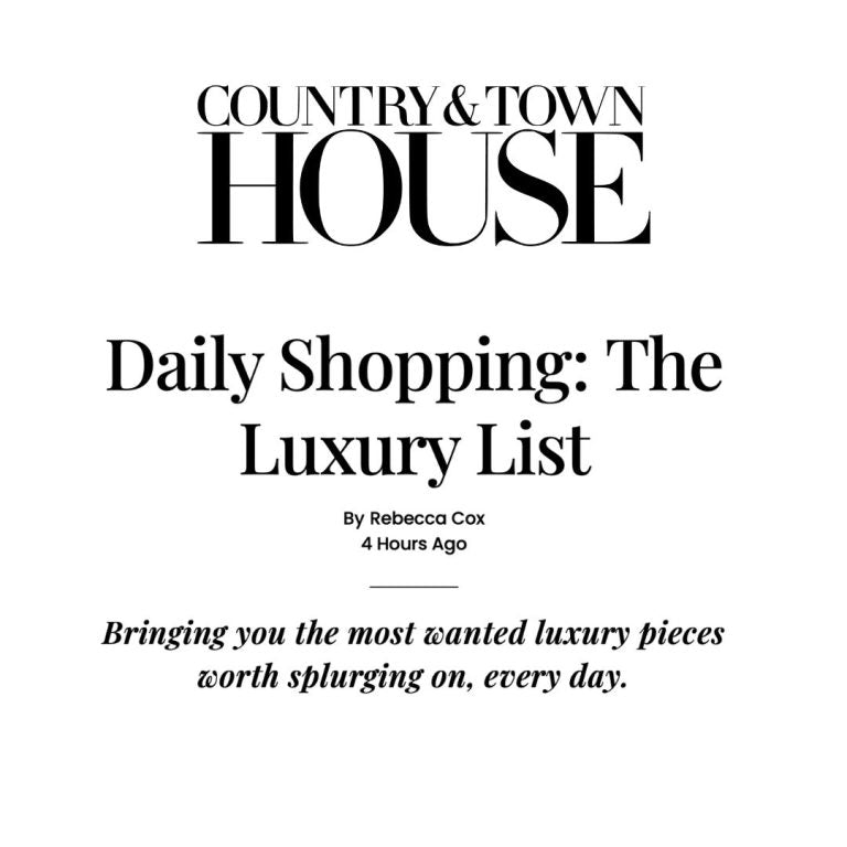 As seen in Country &amp; Town House Luxury List