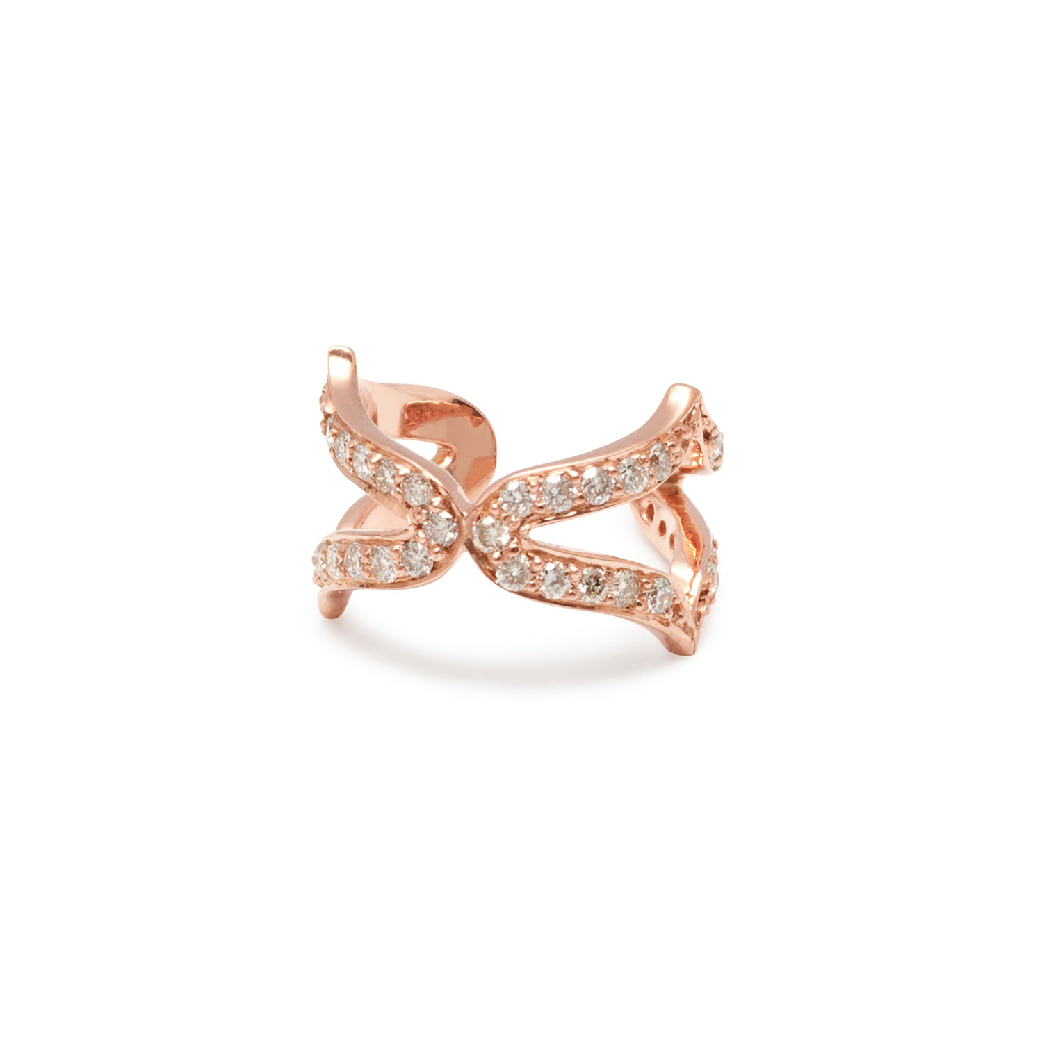 Oriental Ear Cuffs in Rose Gold