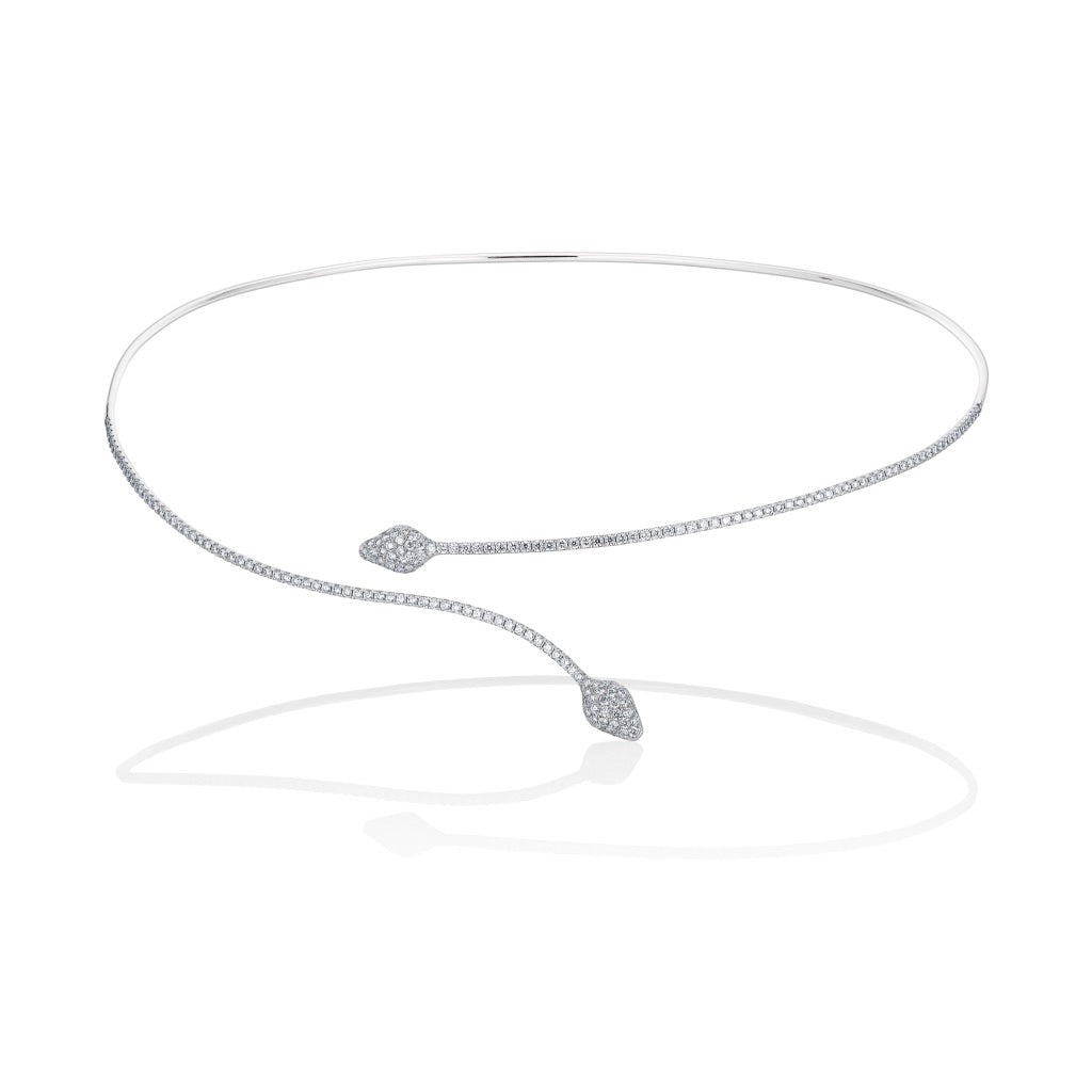 Serpentina Linea Necklace White Gold