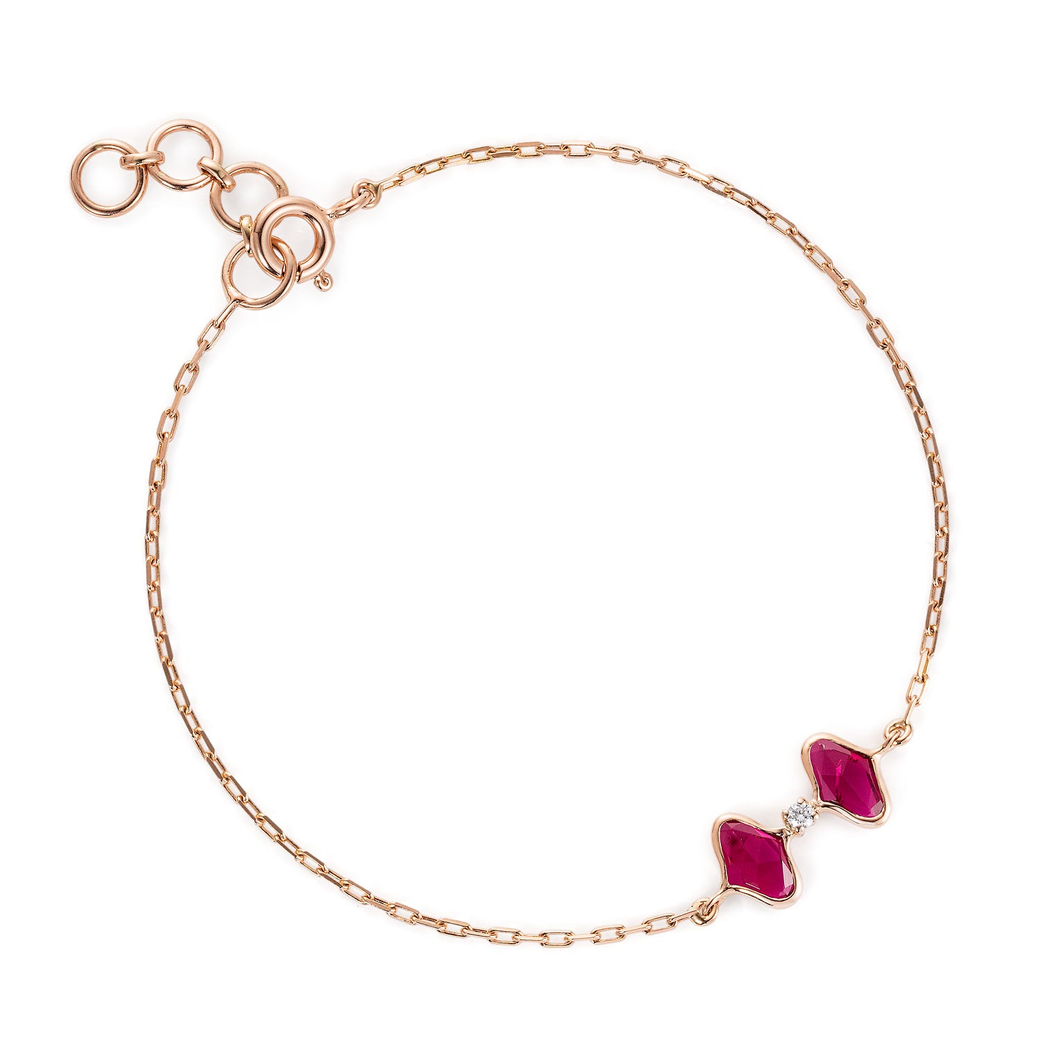 Lattice Dual Bracelet in Ruby