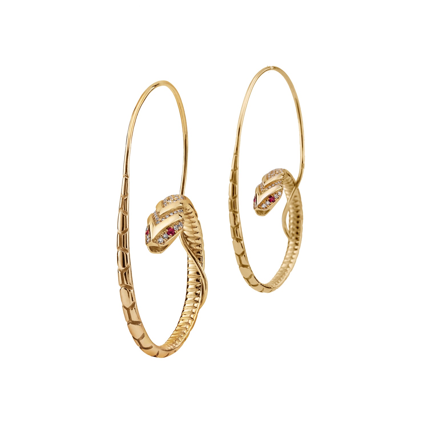 The Snake Hoop Earrings