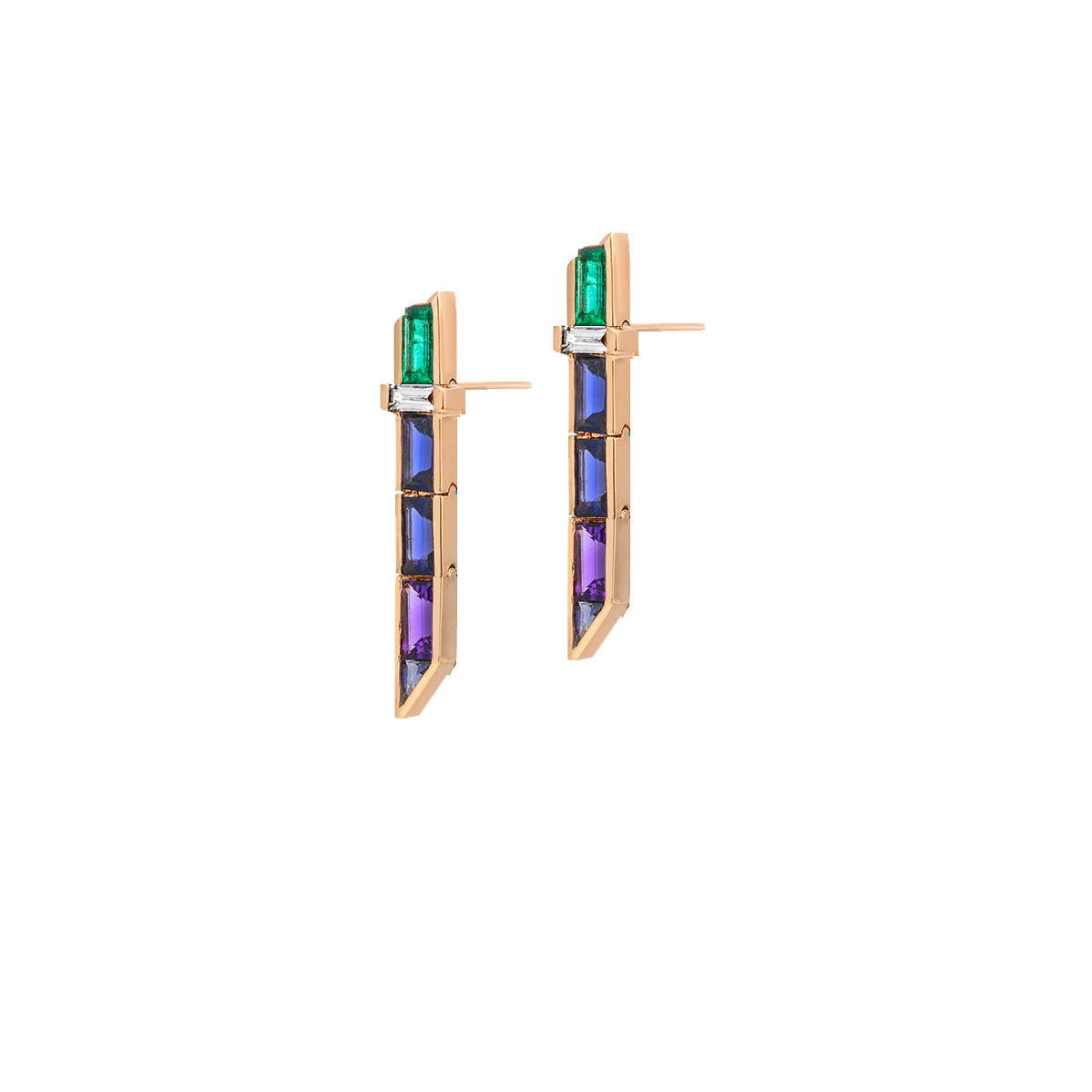 Electric Night - Short Drop Earrings