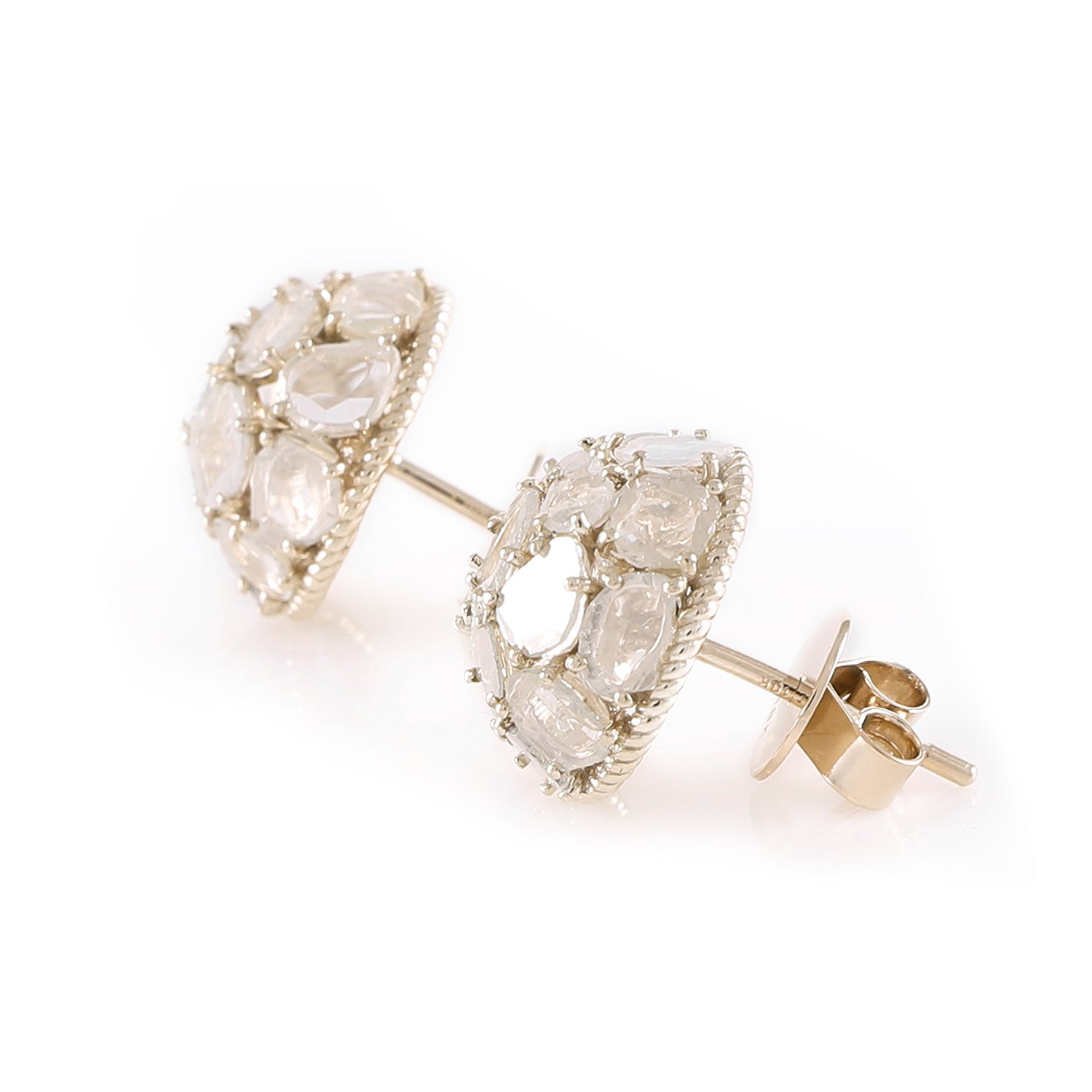 Earring Zero 1 - Diamonds in White Gold