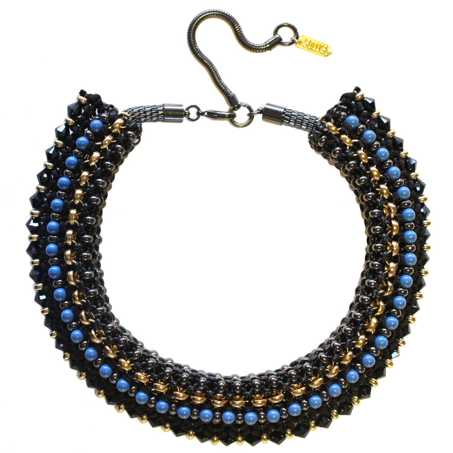 Congo Statement Necklace - Black