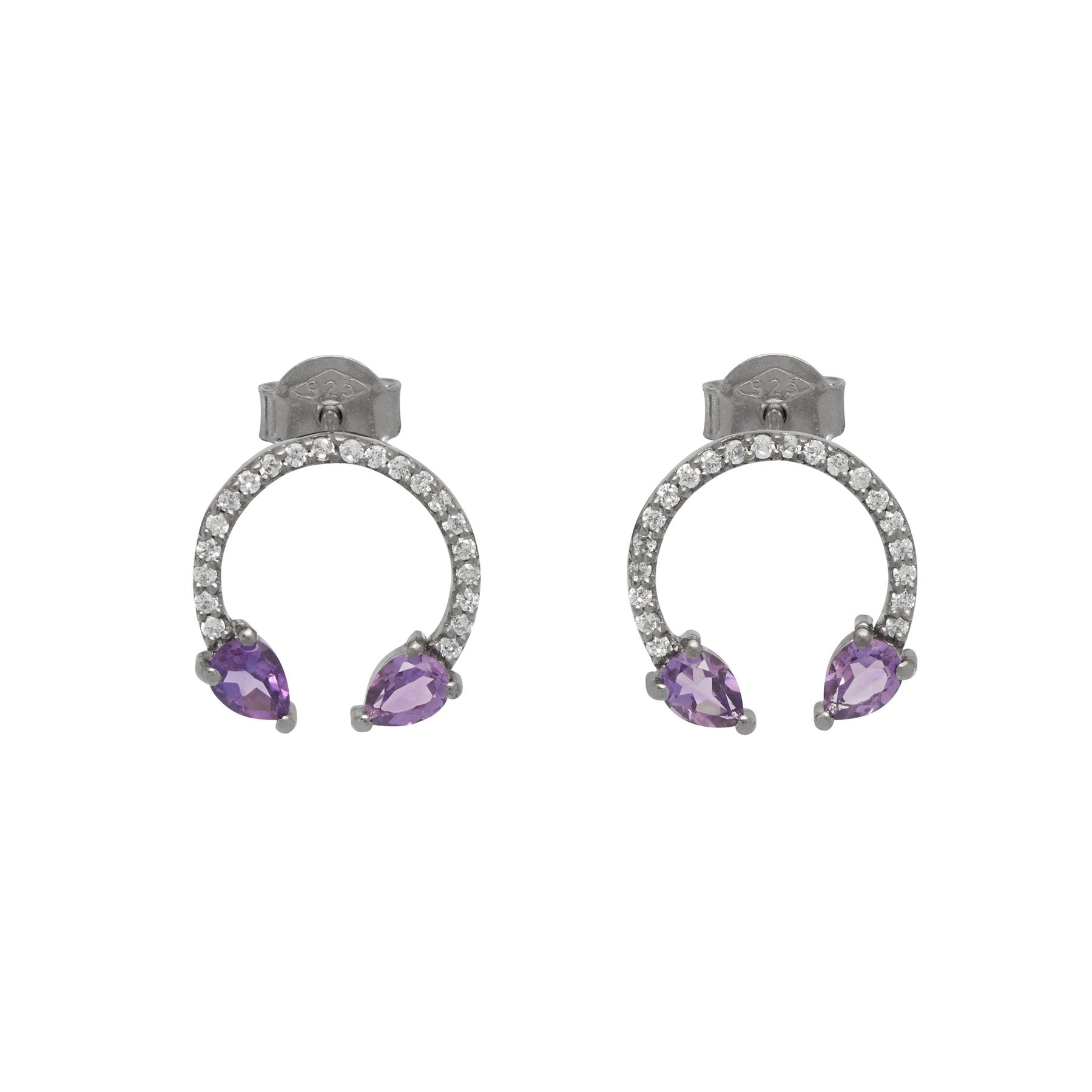 Eclipse Lucky Earrings Amethyst