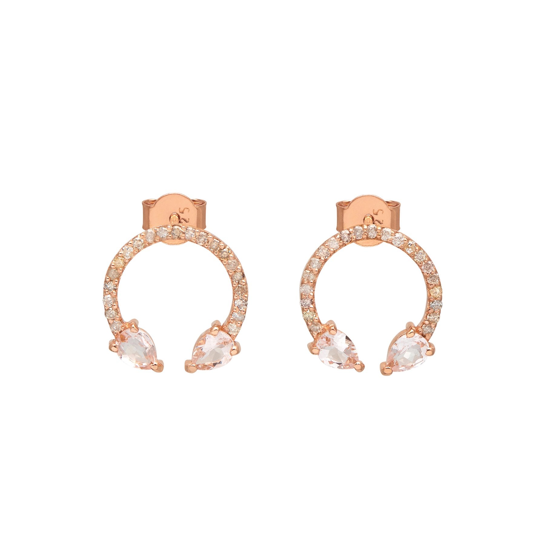 Eclipse Lucky Earrings Morganite