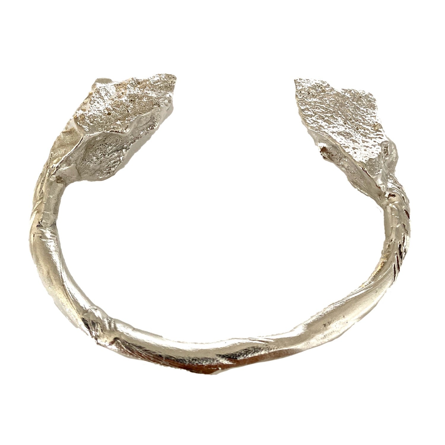 Rocks Cuff in Silver