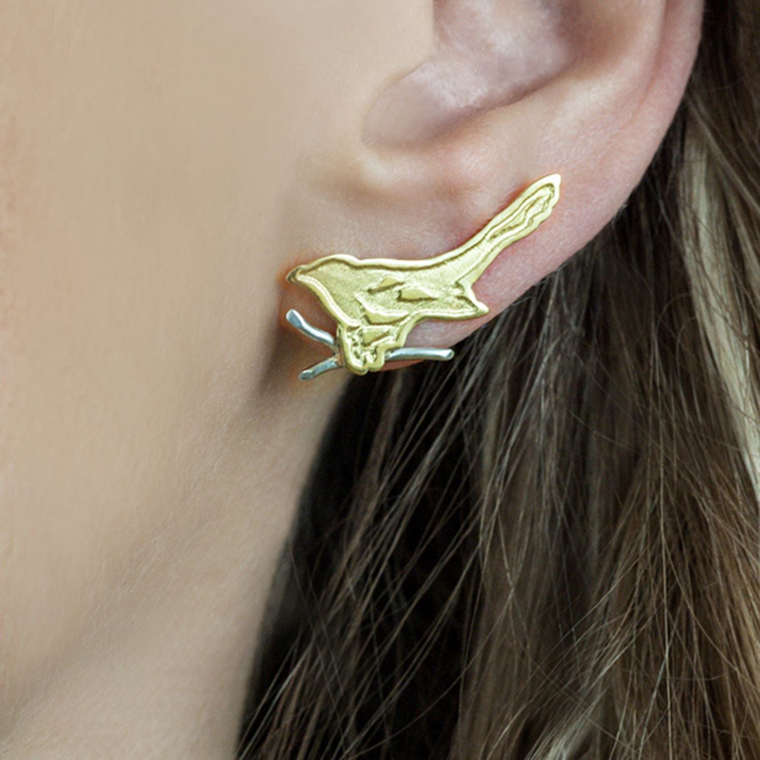 Fairtrade Gold Magpie Stud Earrings