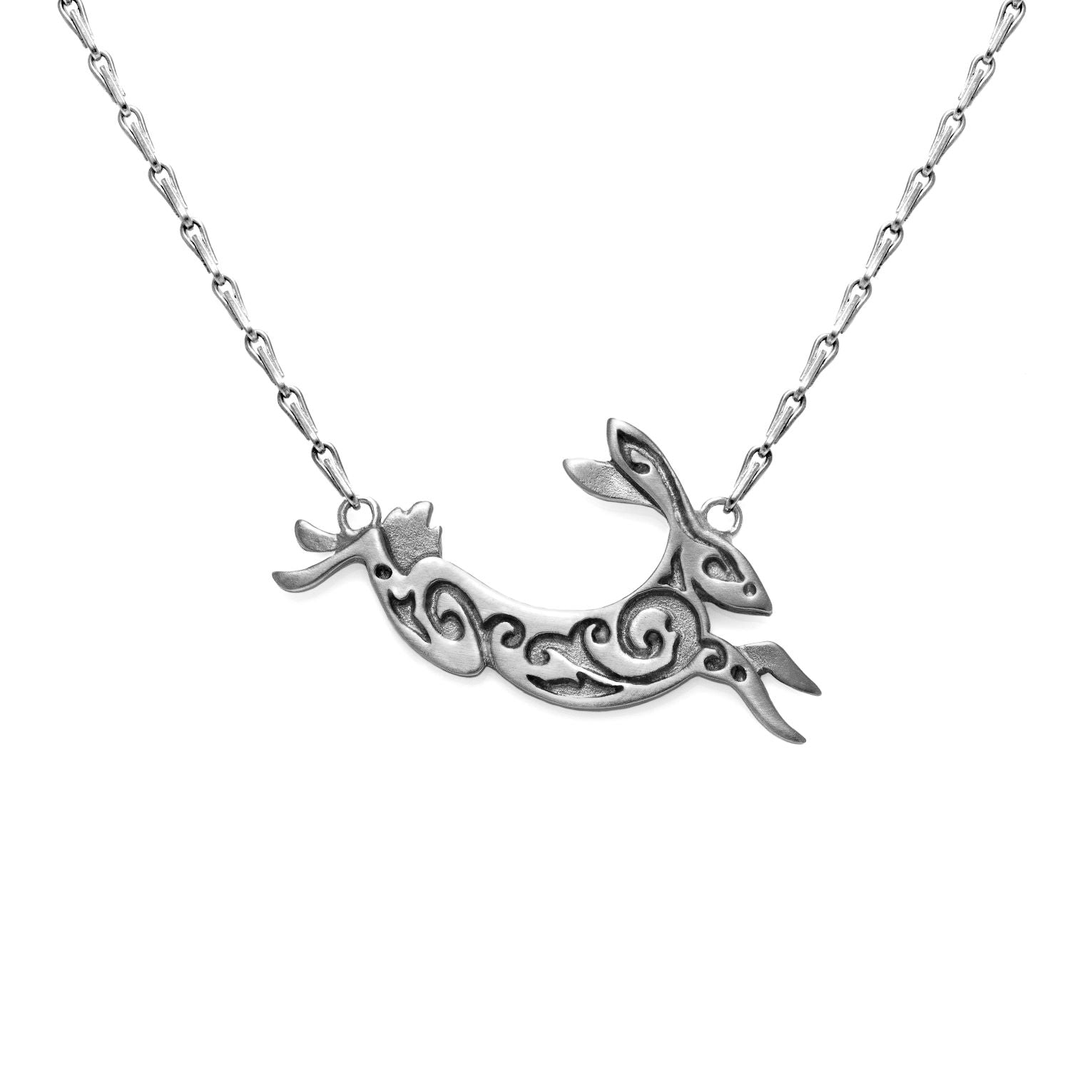 Silver Hare Necklace