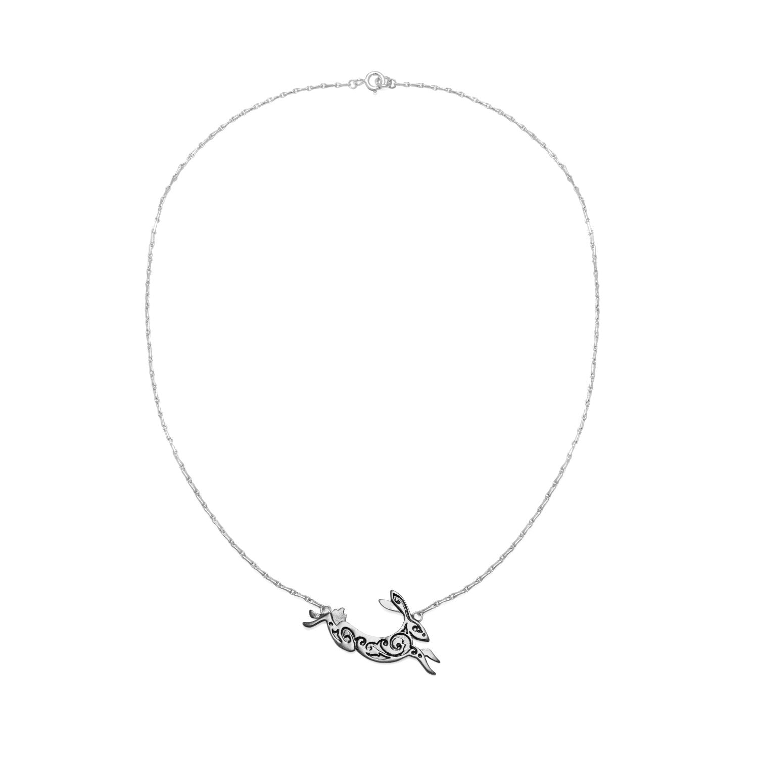 Silver Hare Necklace