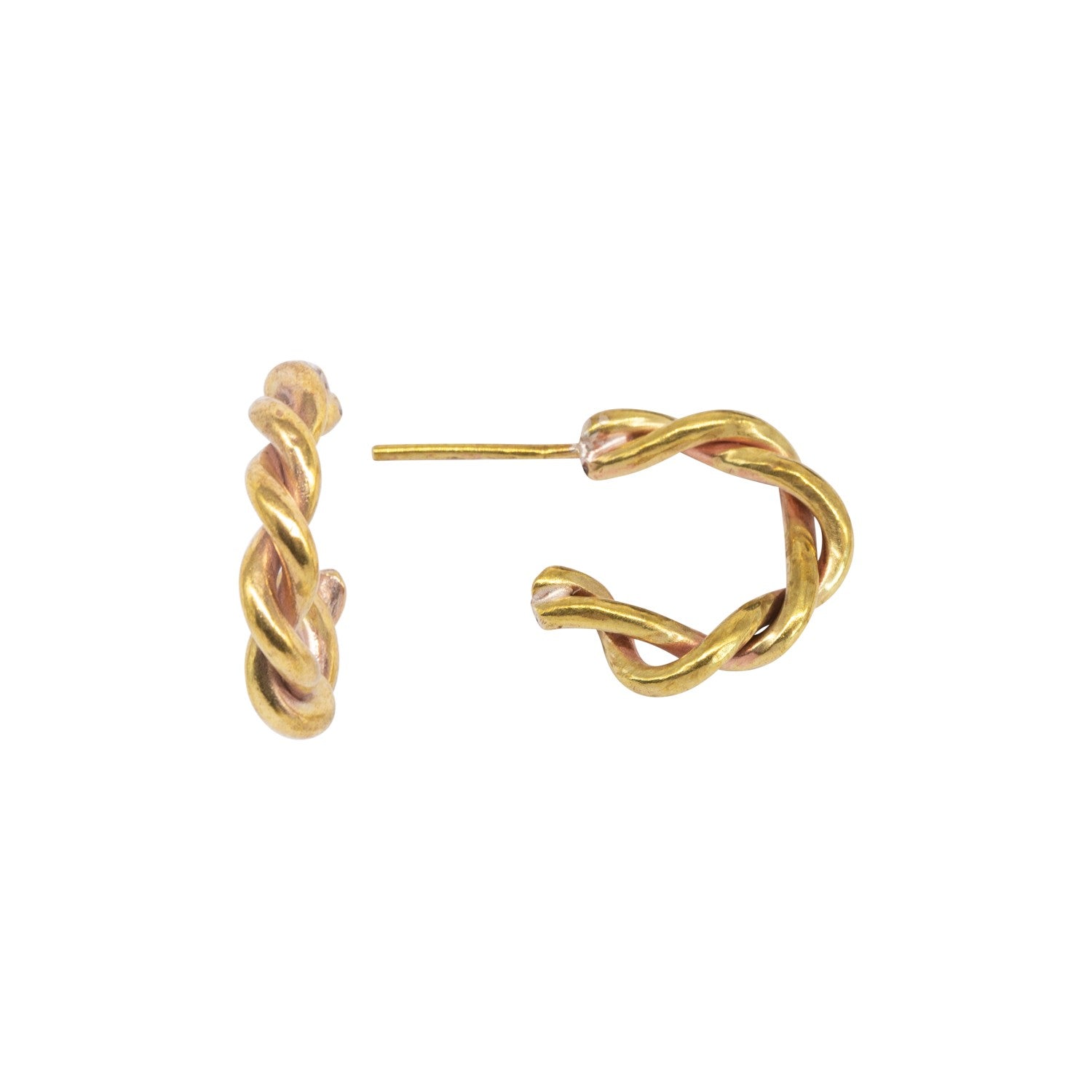 Entwined Small Hoop Earrings