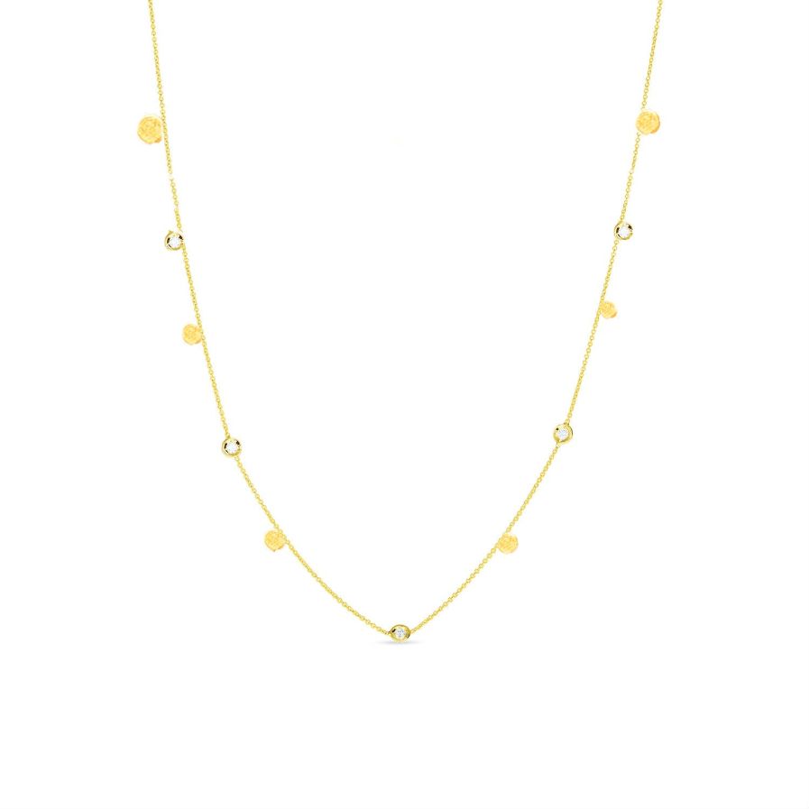 Scattered Stars Full Necklace with Five Diamonds