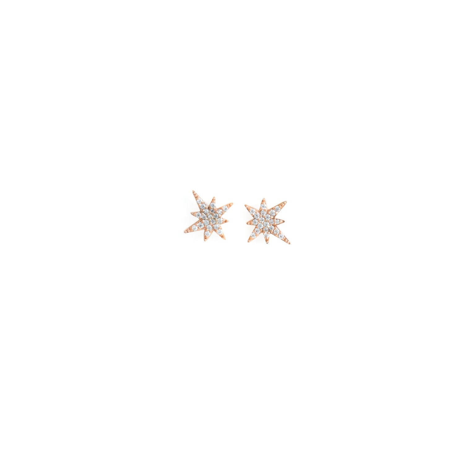 Rose Gold Astral Star Studs