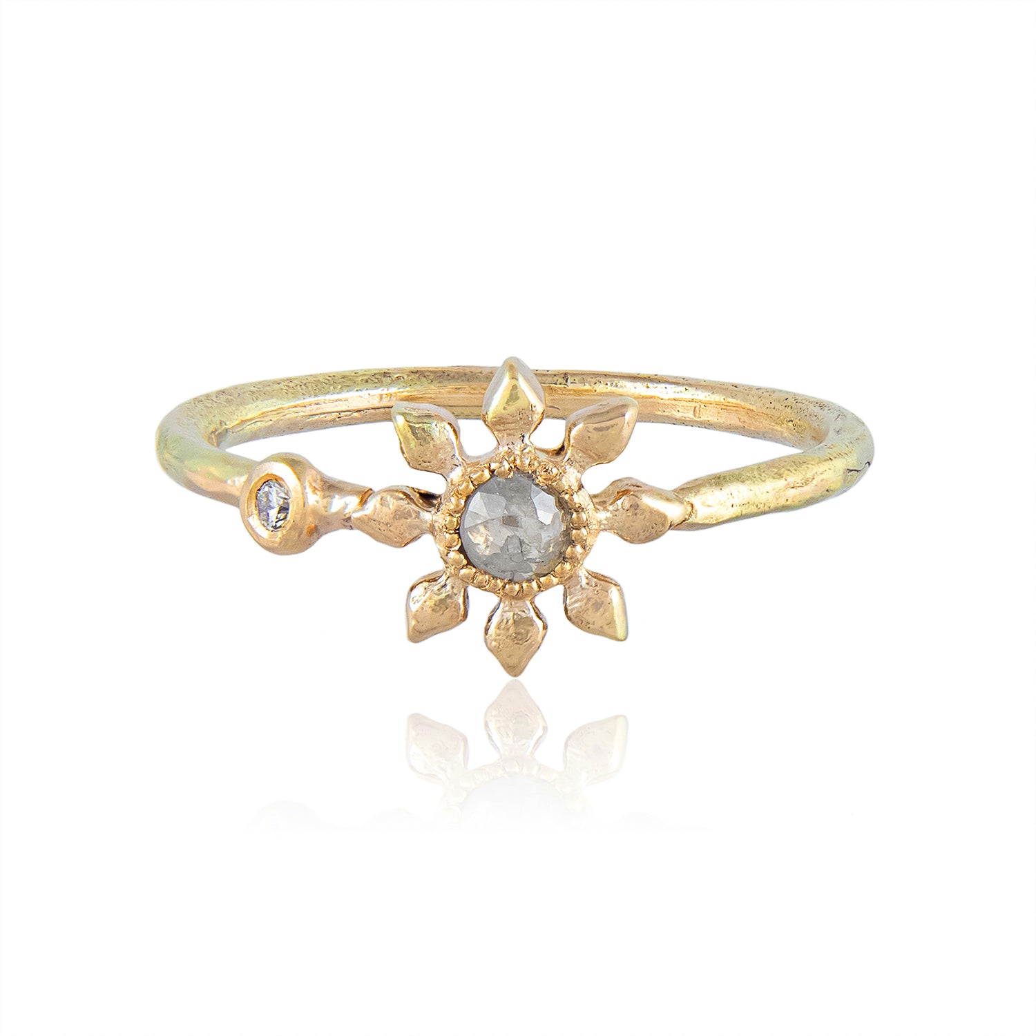 Diamond Flower Ring