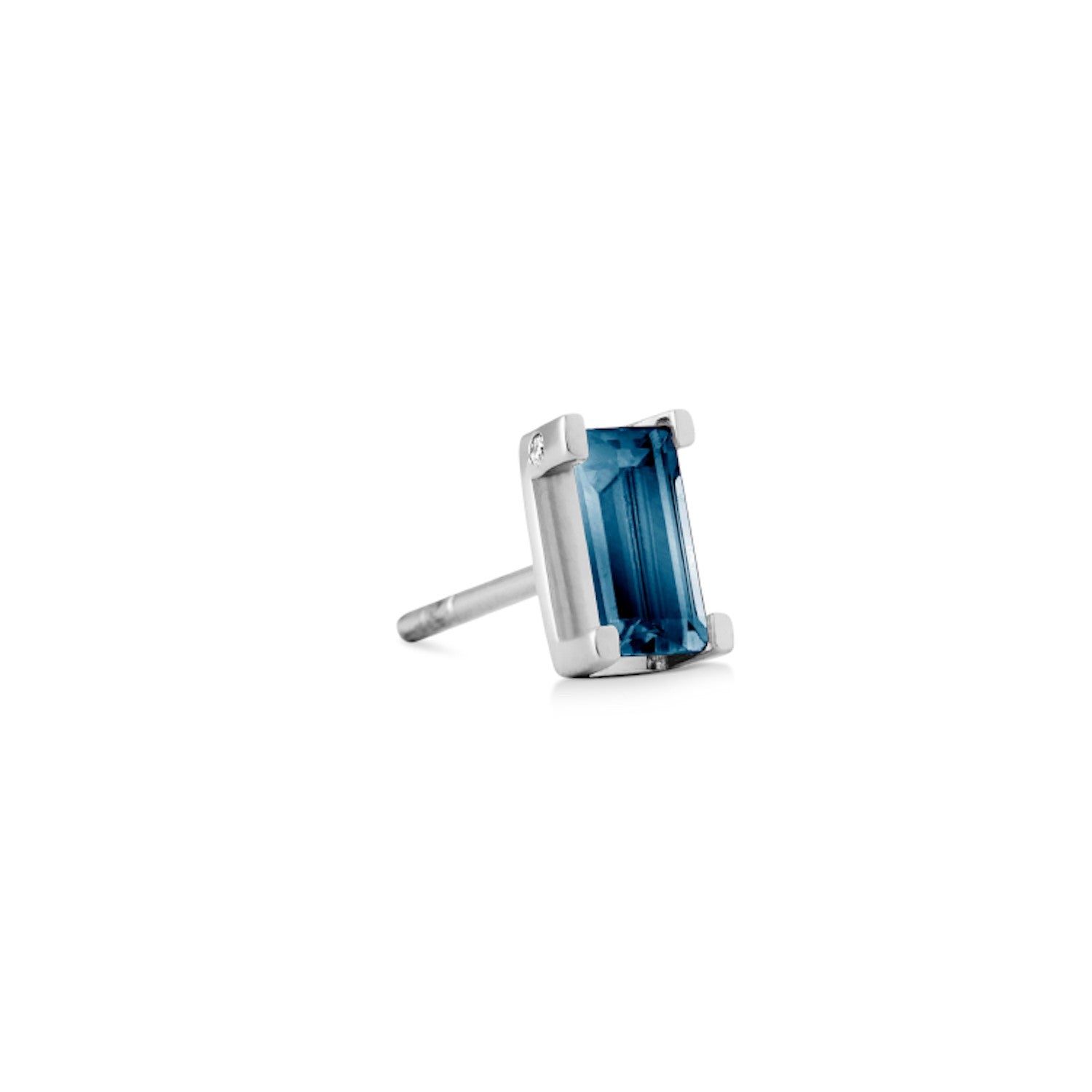 Nord London Blue Earring in White Gold