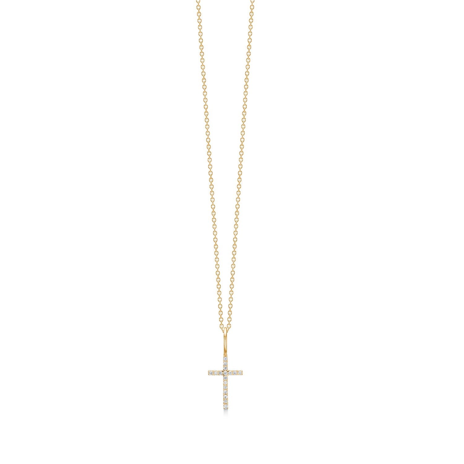 Rock Classic Diamond Cross Pendant