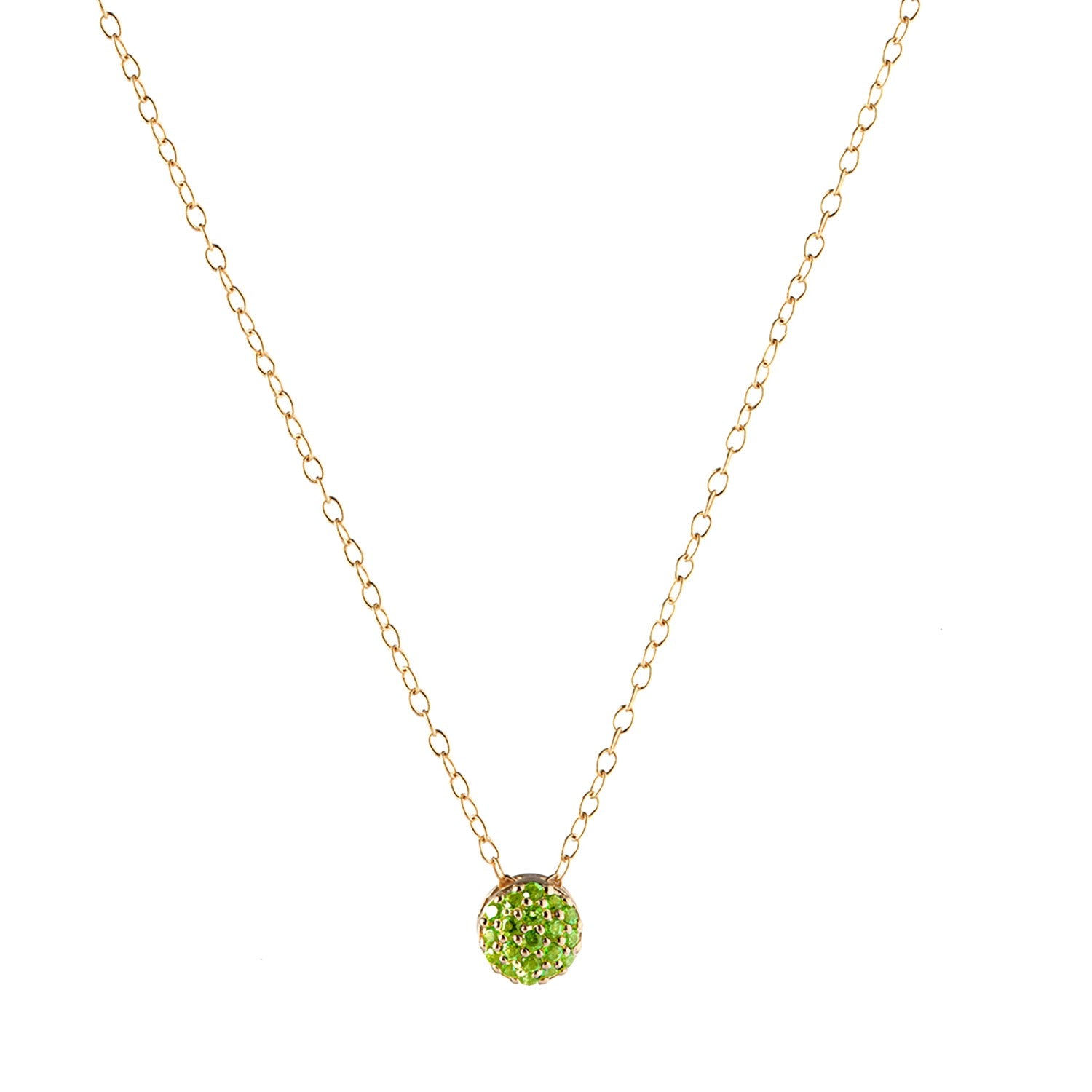 August Birthstone Dot Necklace