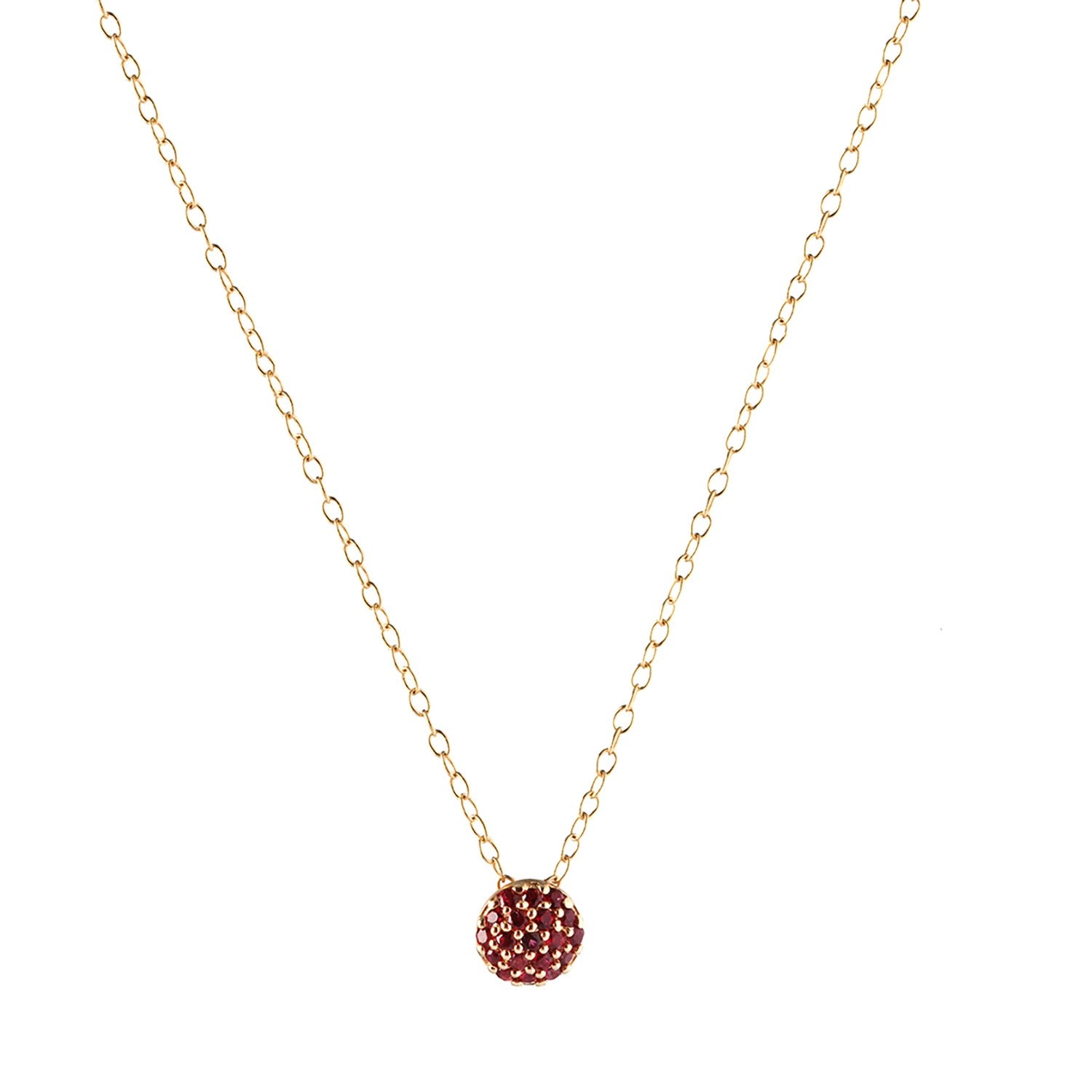 January Birthstone Dot Necklace