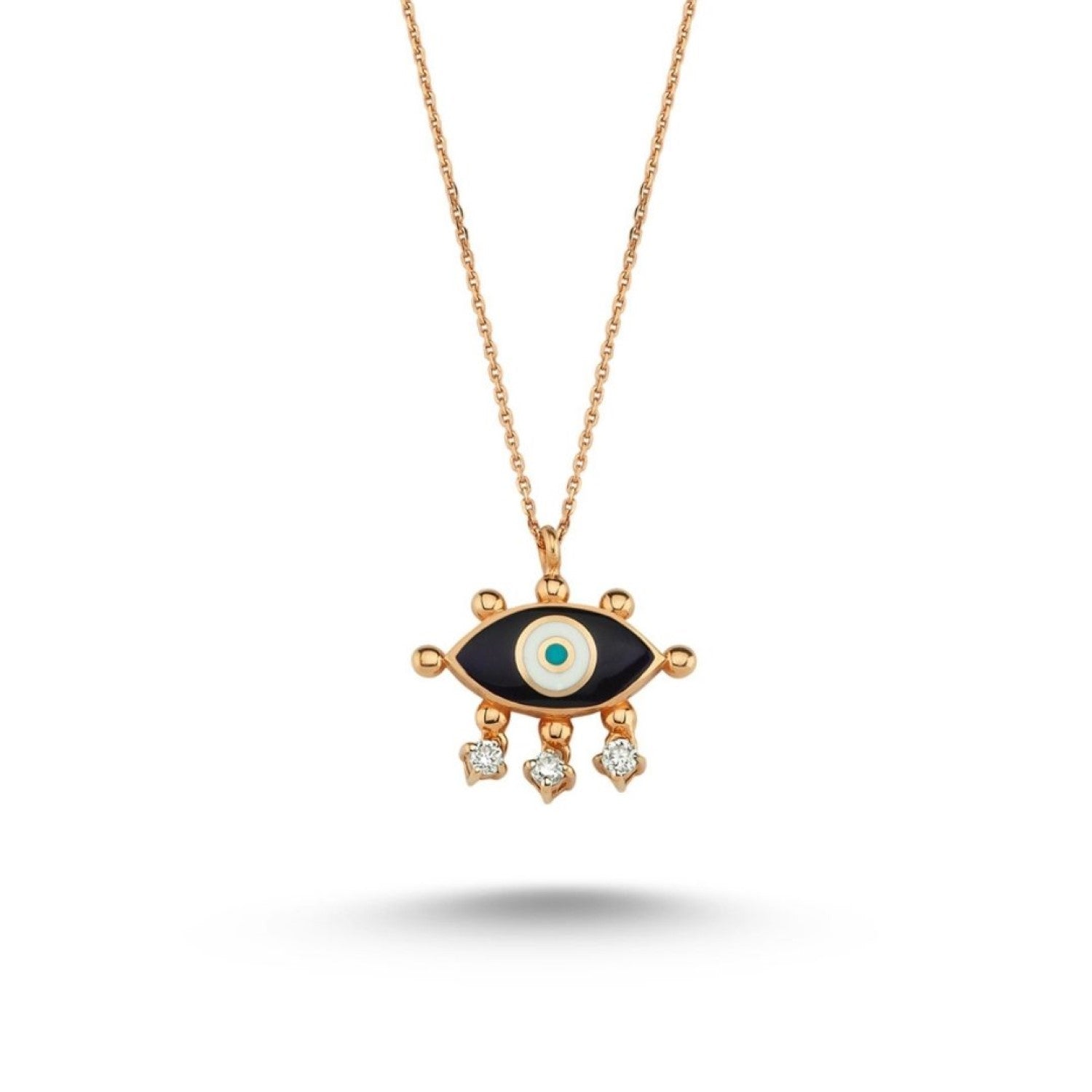 Evil Eye Necklace (Navy Blue)