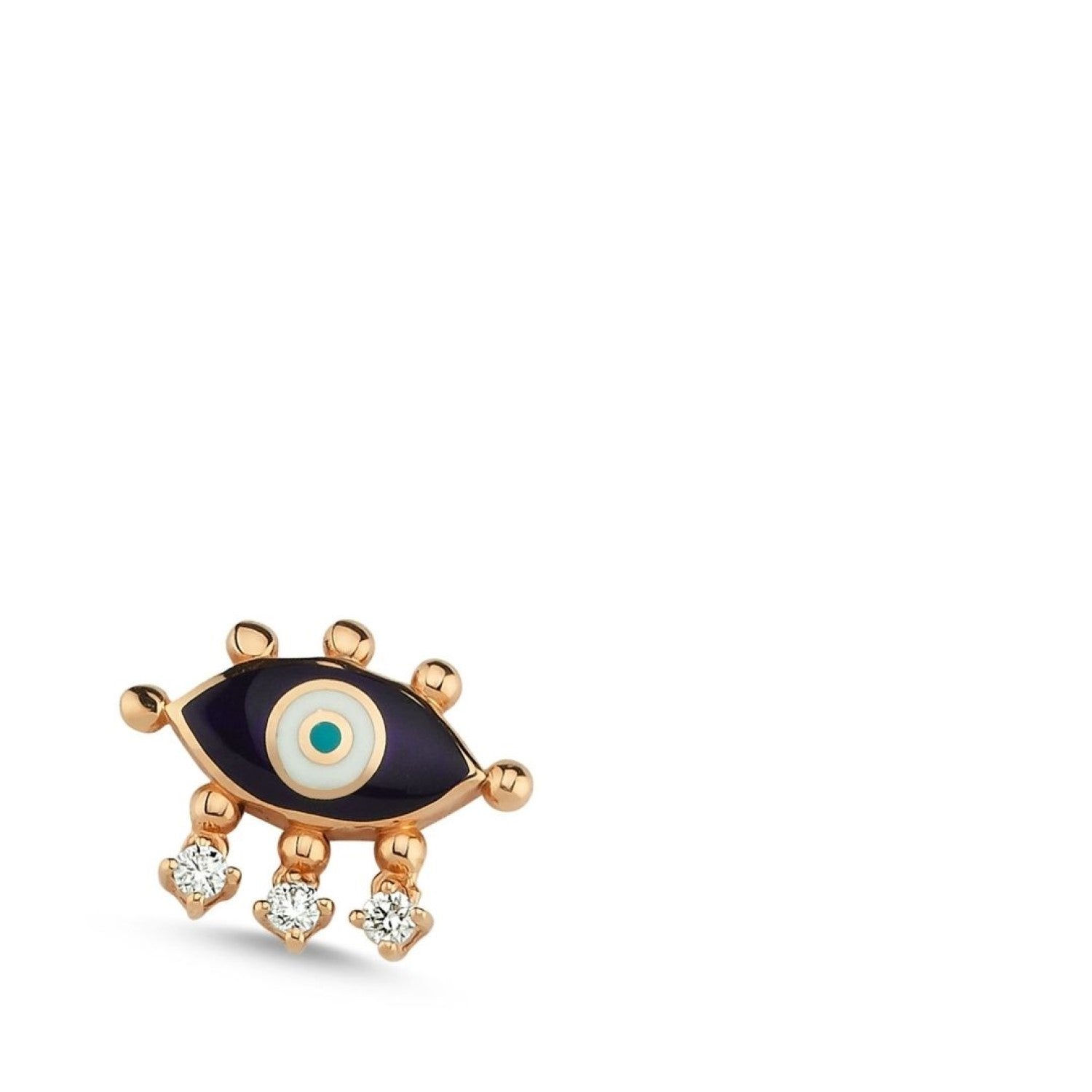 Evil Eye Stud (Navy Blue)