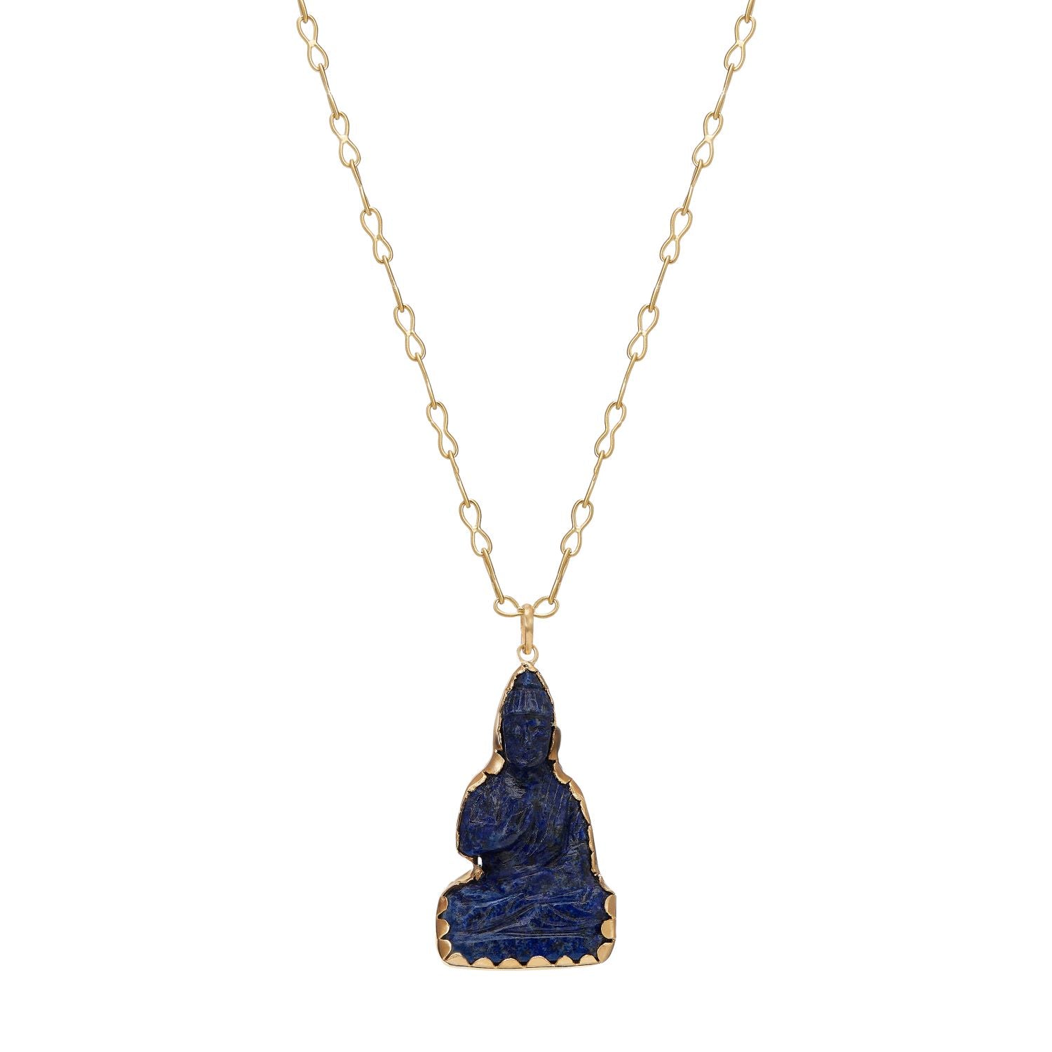 Lapis Lazuli Buddha Necklace