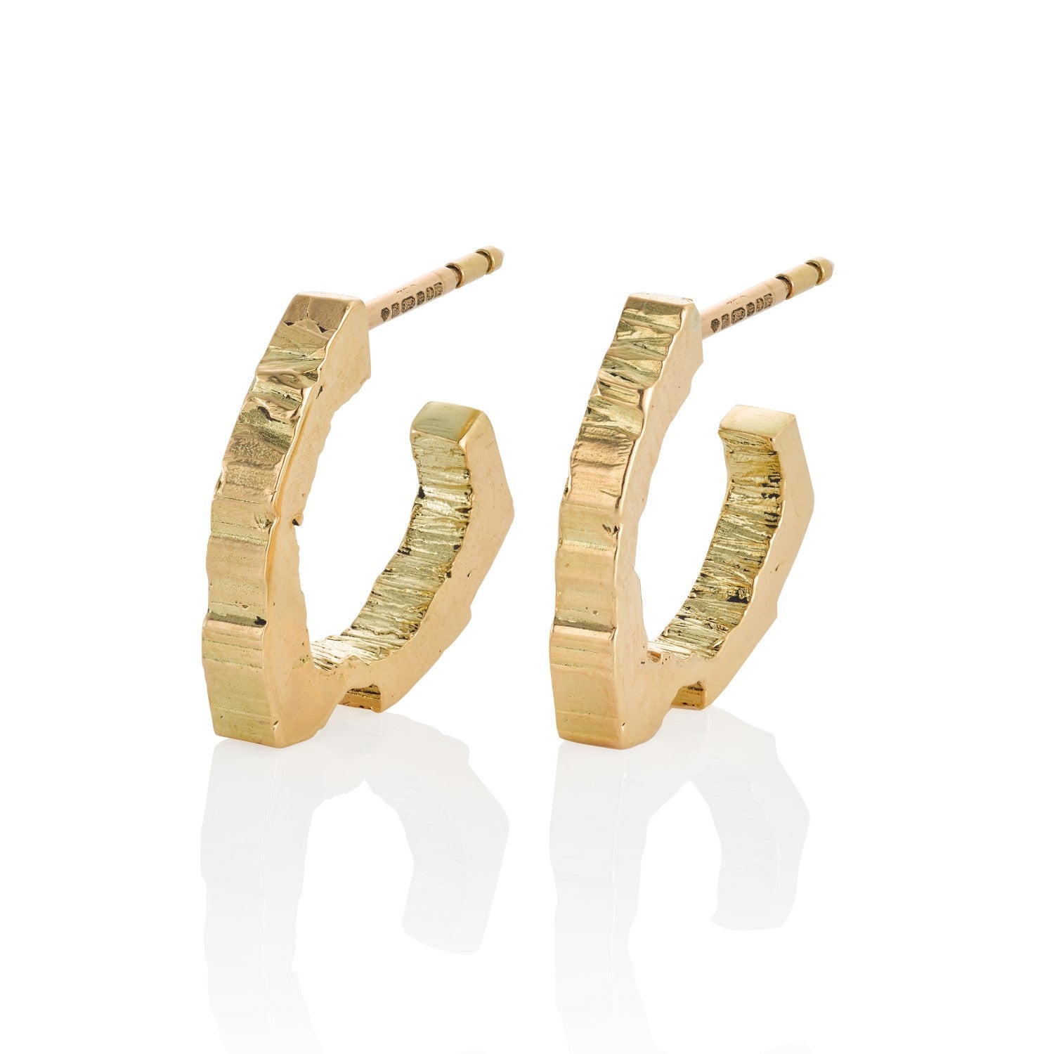 RockStars Hoop Earrings in Yellow Gold