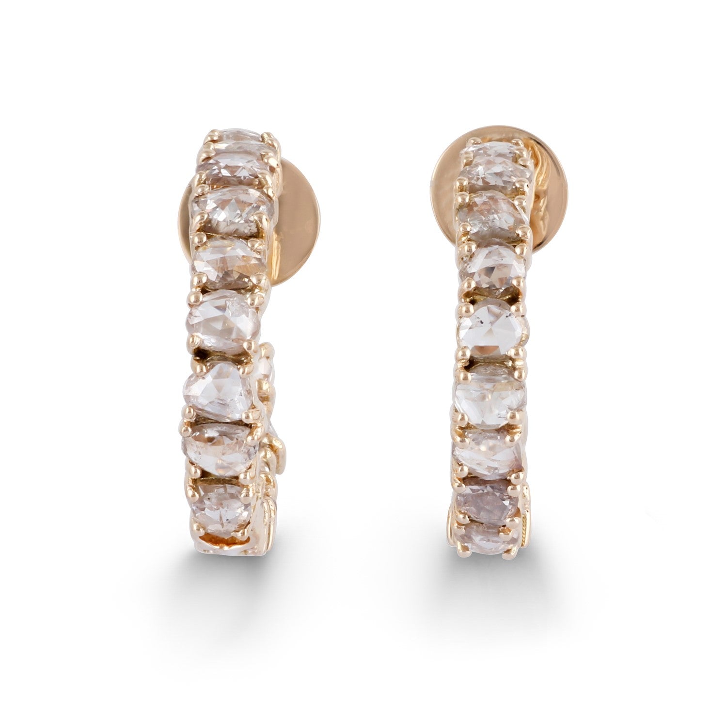 Earring Zero 4 - Diamonds in White Gold