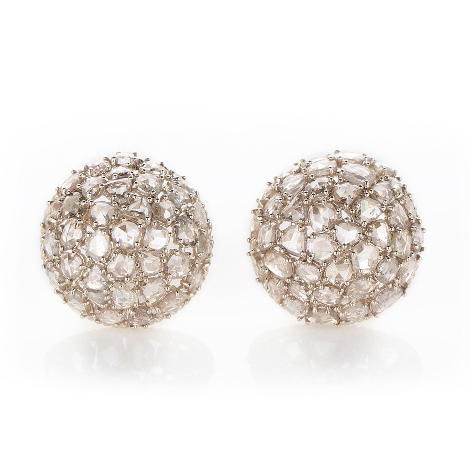 Earring Zero 5 - Diamonds in White Gold