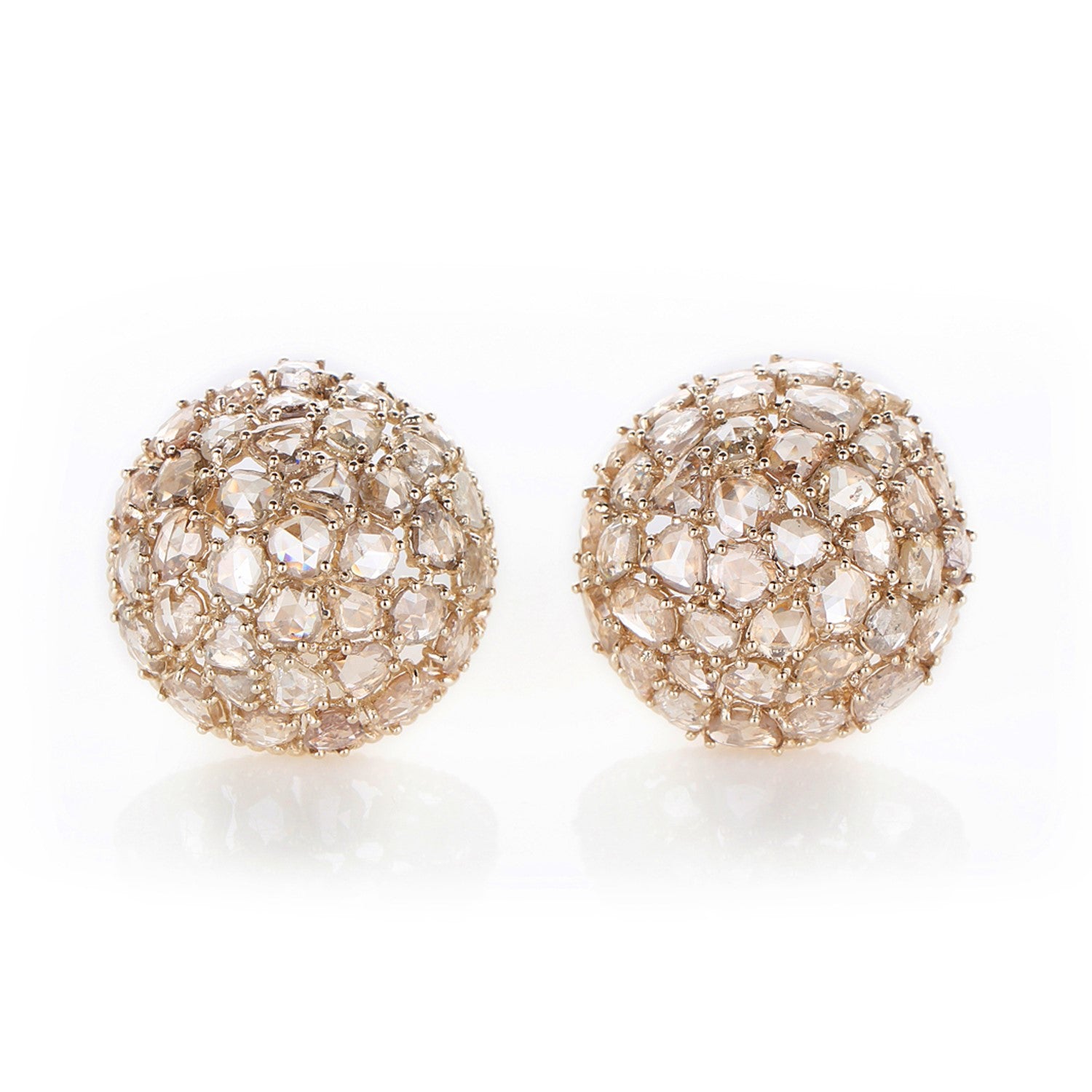 Earring Zero 5 - Diamonds in Yellow Gold