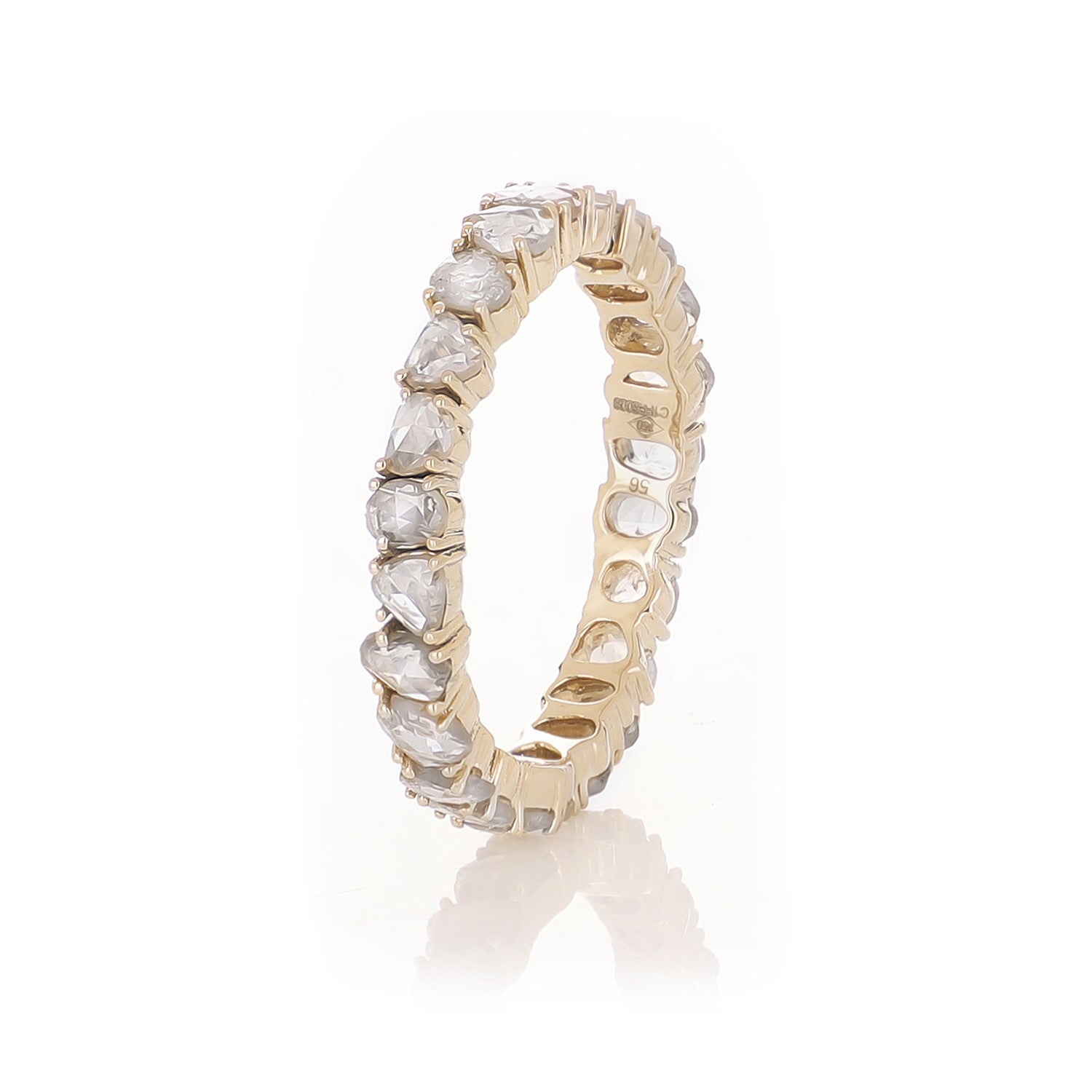 Ring Zero 5 - Diamonds in Yellow Gold