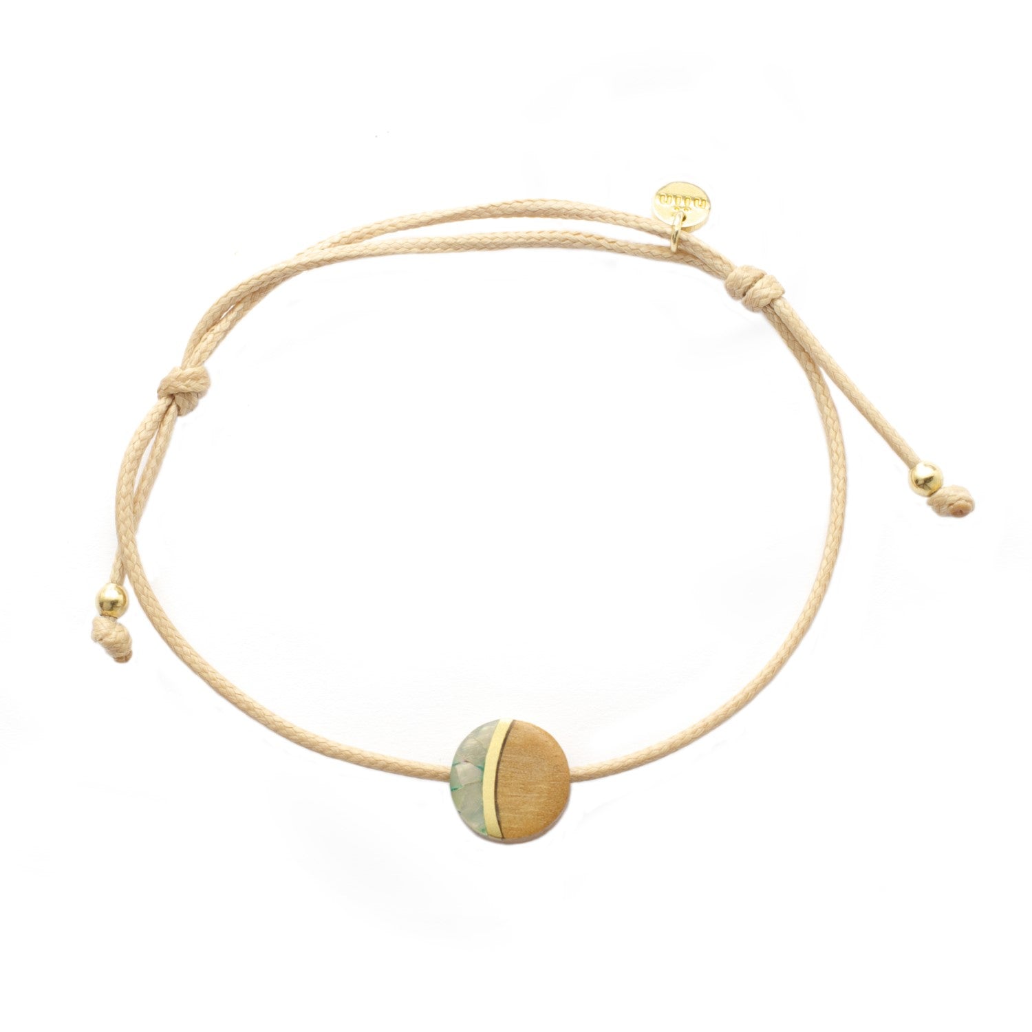 Vida Driftwood Moon Cord Bracelet