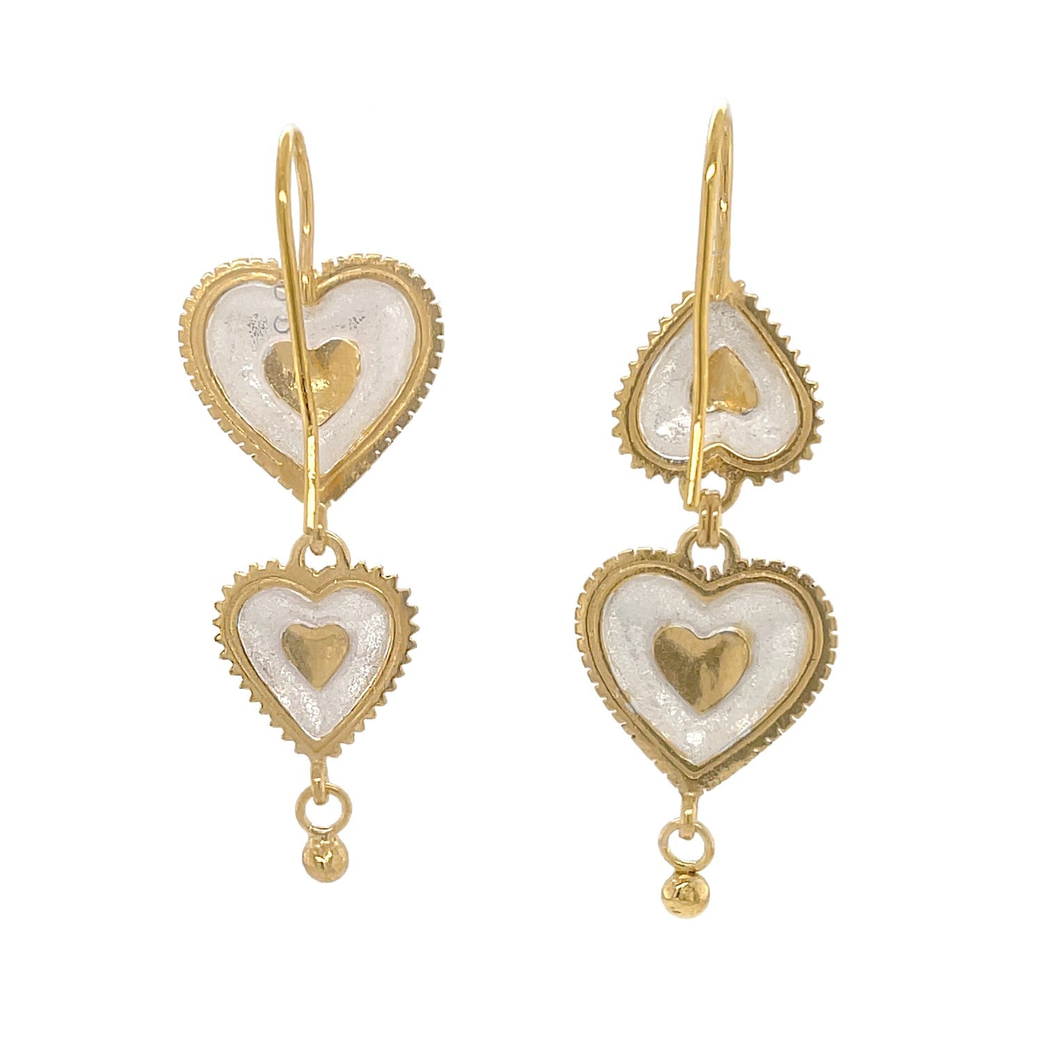 Lola Asymmetrical Heart Earring Drops