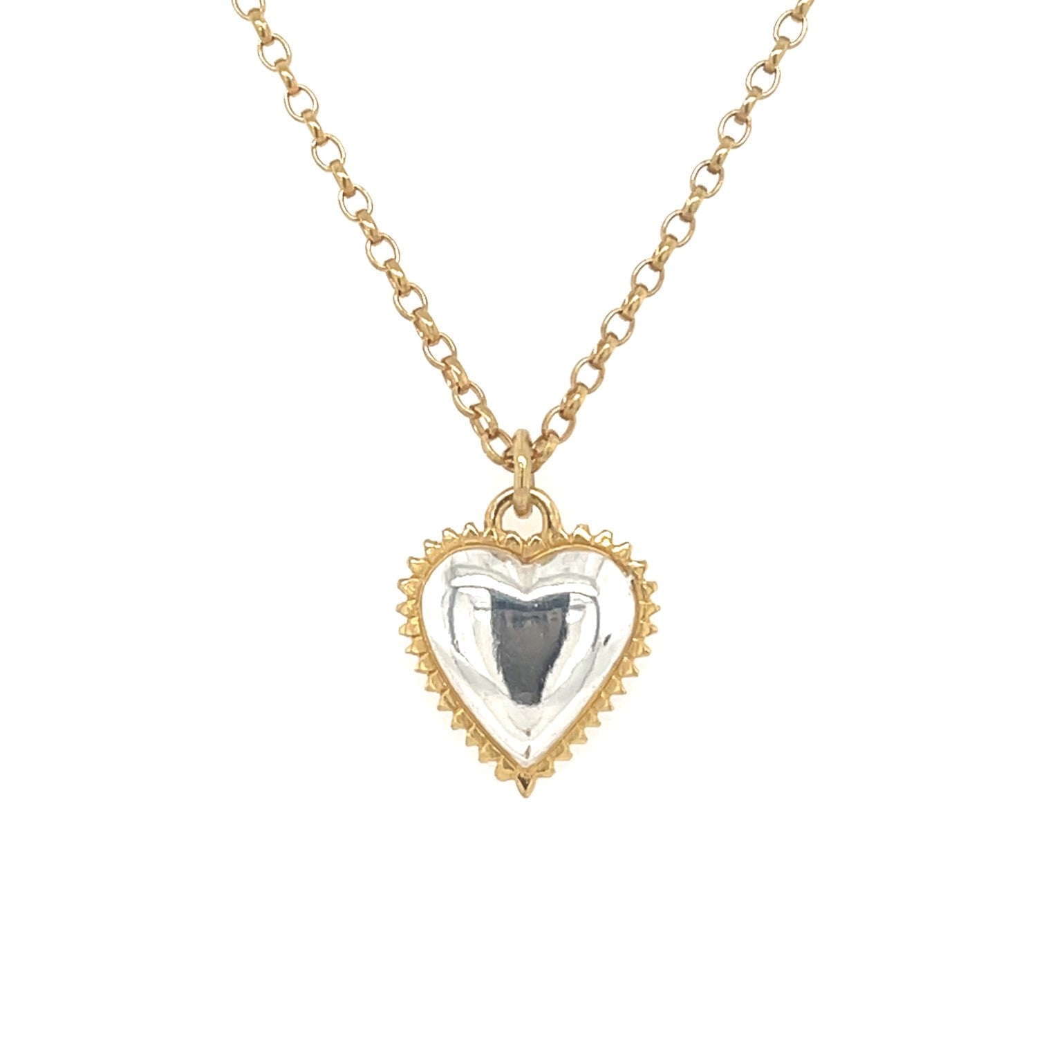 Lulu Heart Pendant - Gold Chain