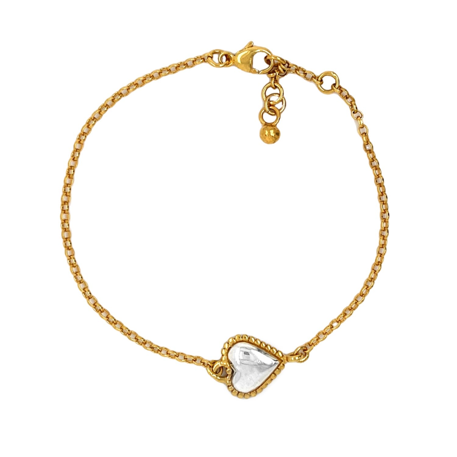 Zoe Heart Bracelet - Gold