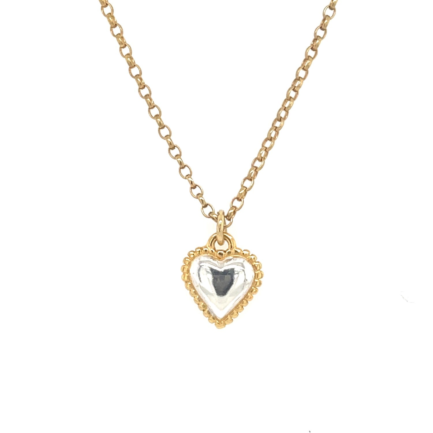 Zoe Heart Pendant - Gold Chain