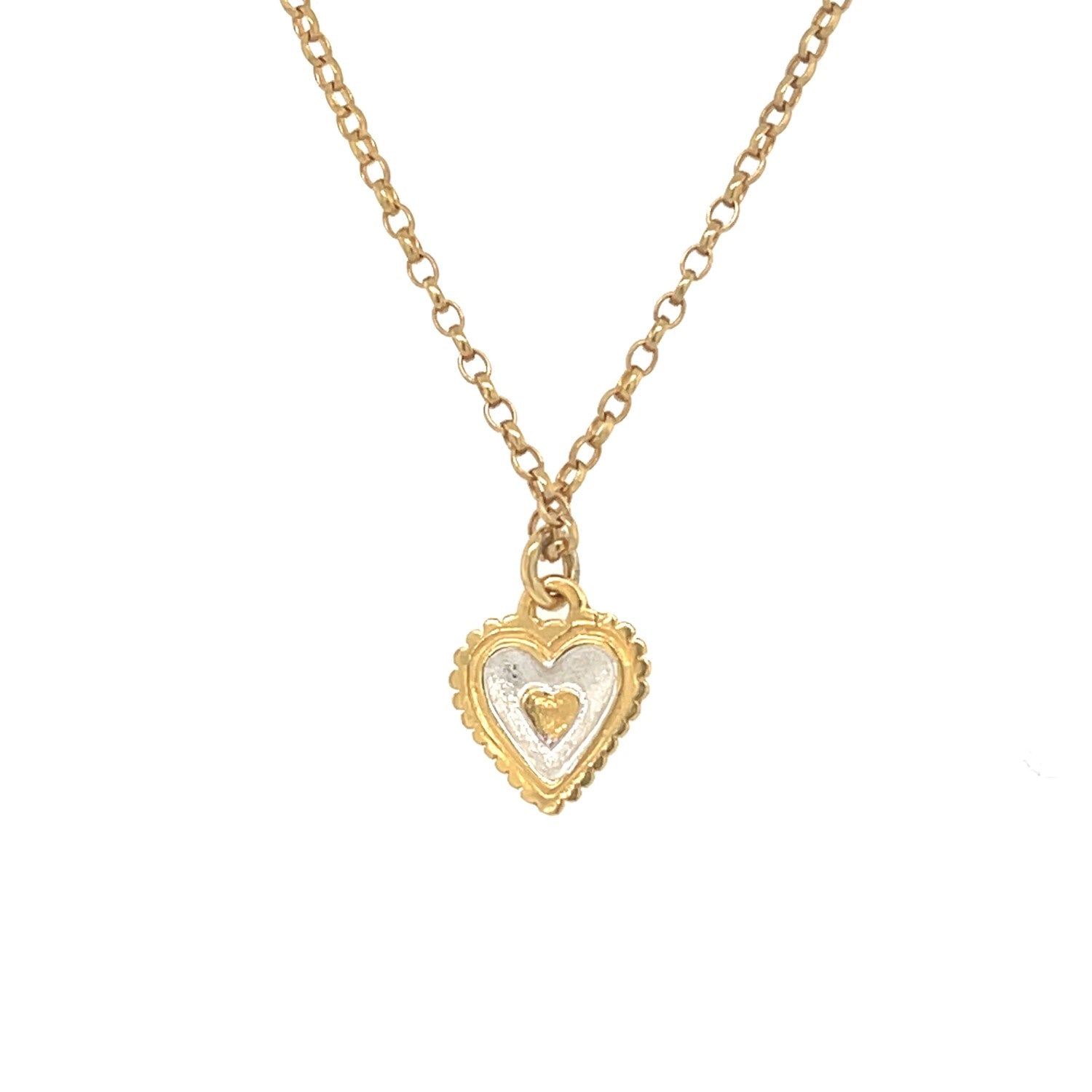 Zoe Heart Pendant - Gold Chain