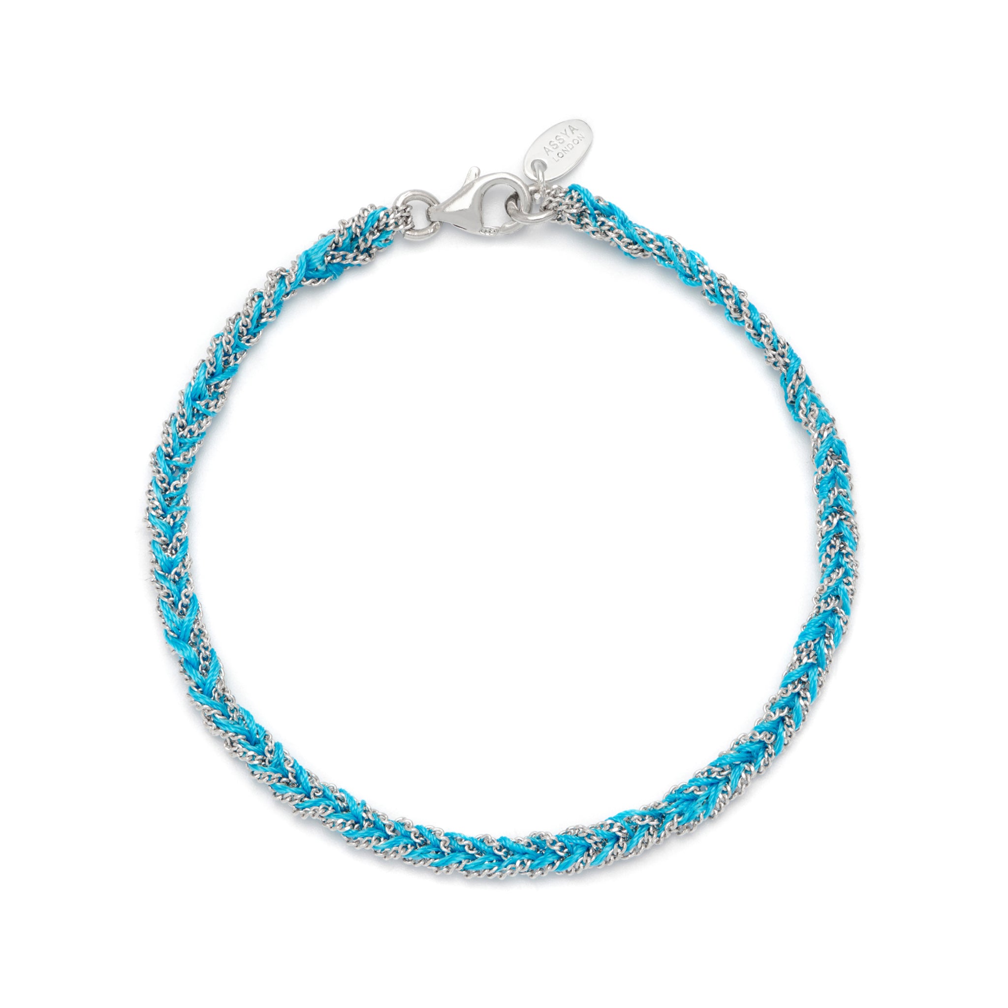 Blue and Silver Friendship Bracelet ASSYA La Maison Couture