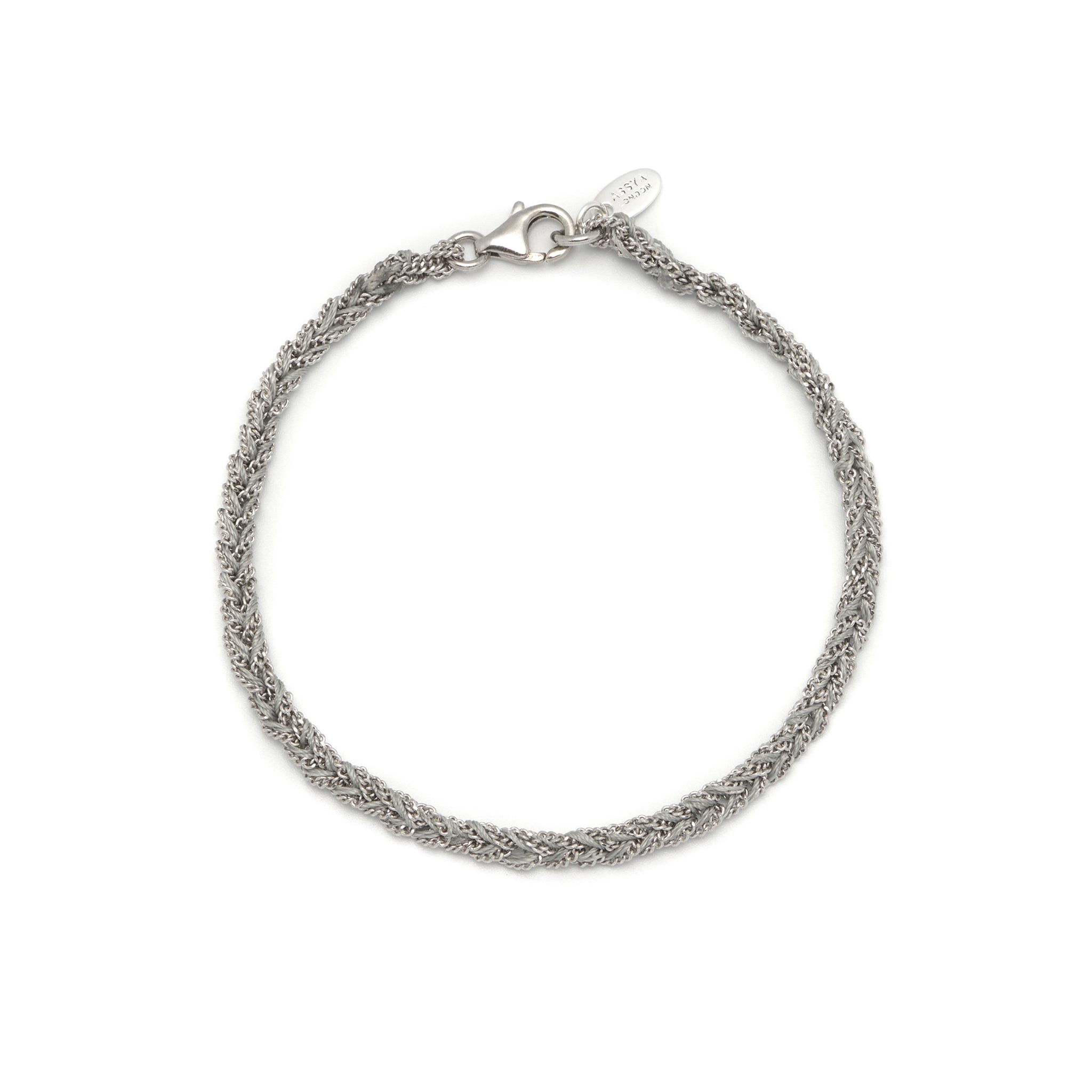 Grey and Silver Friendship Bracelet ASSYA La Maison Couture