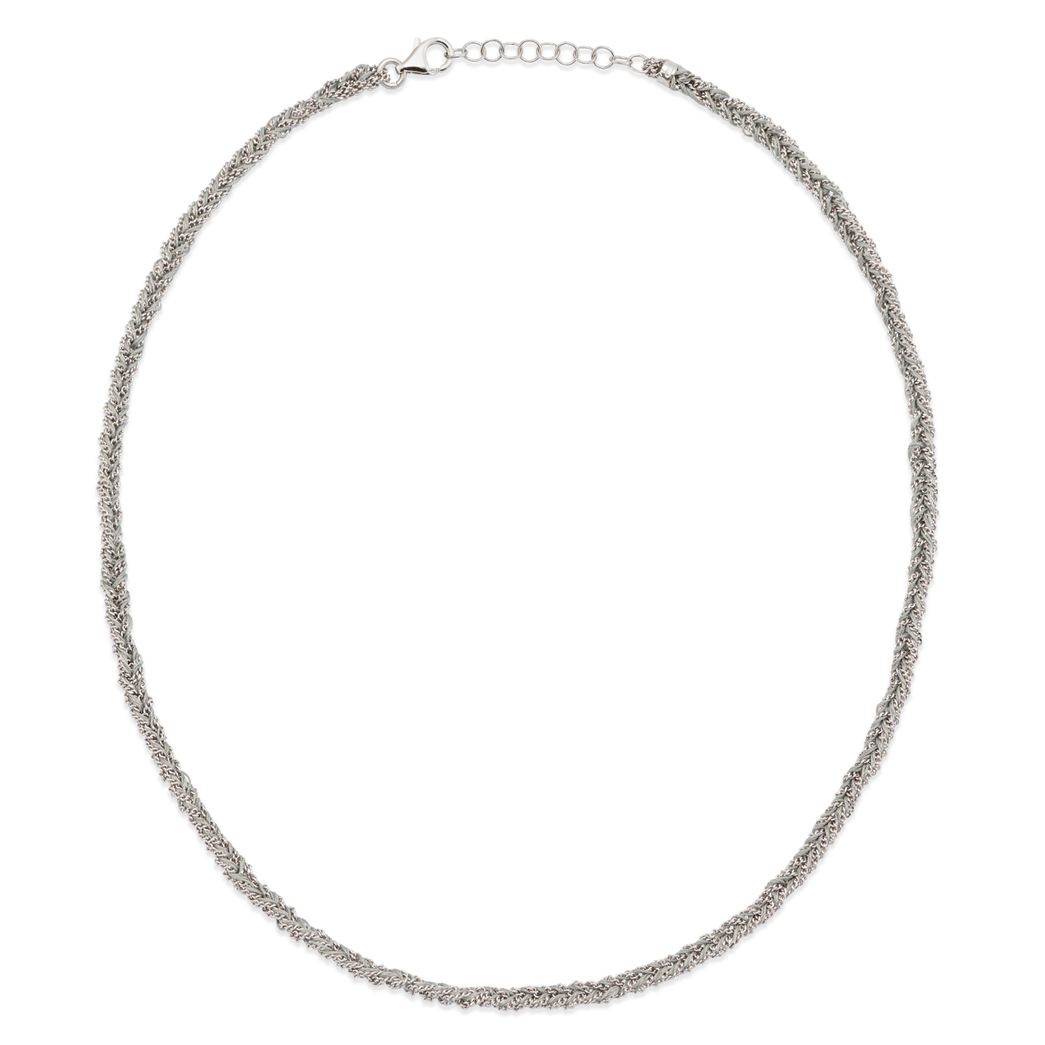 Grey and Silver Friendship Necklace ASSYA La Maison Couture