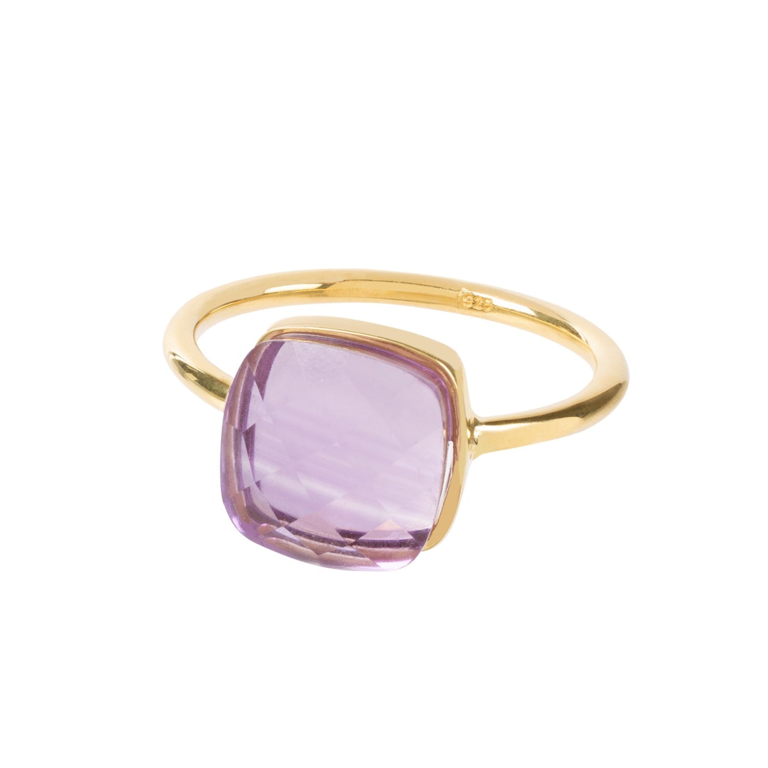 Sophia Amethyst Gold Ring