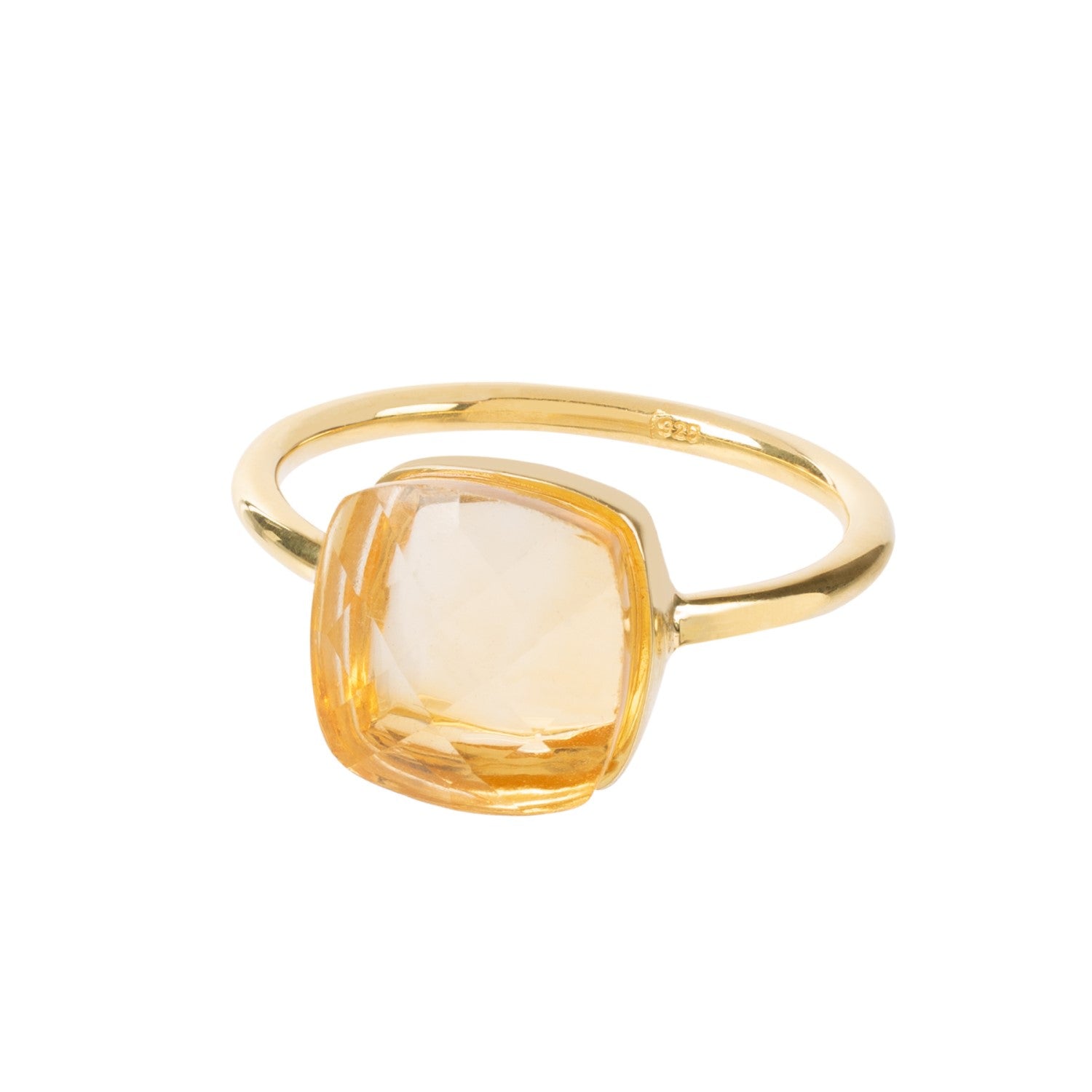 Sophia Citrine Gold Ring