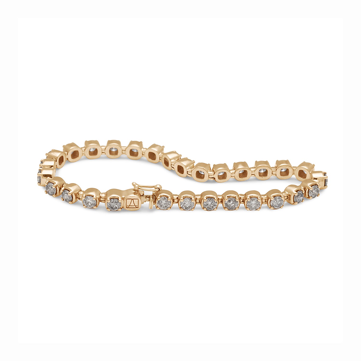 Ingot Eternity Bracelet - Grey Diamonds