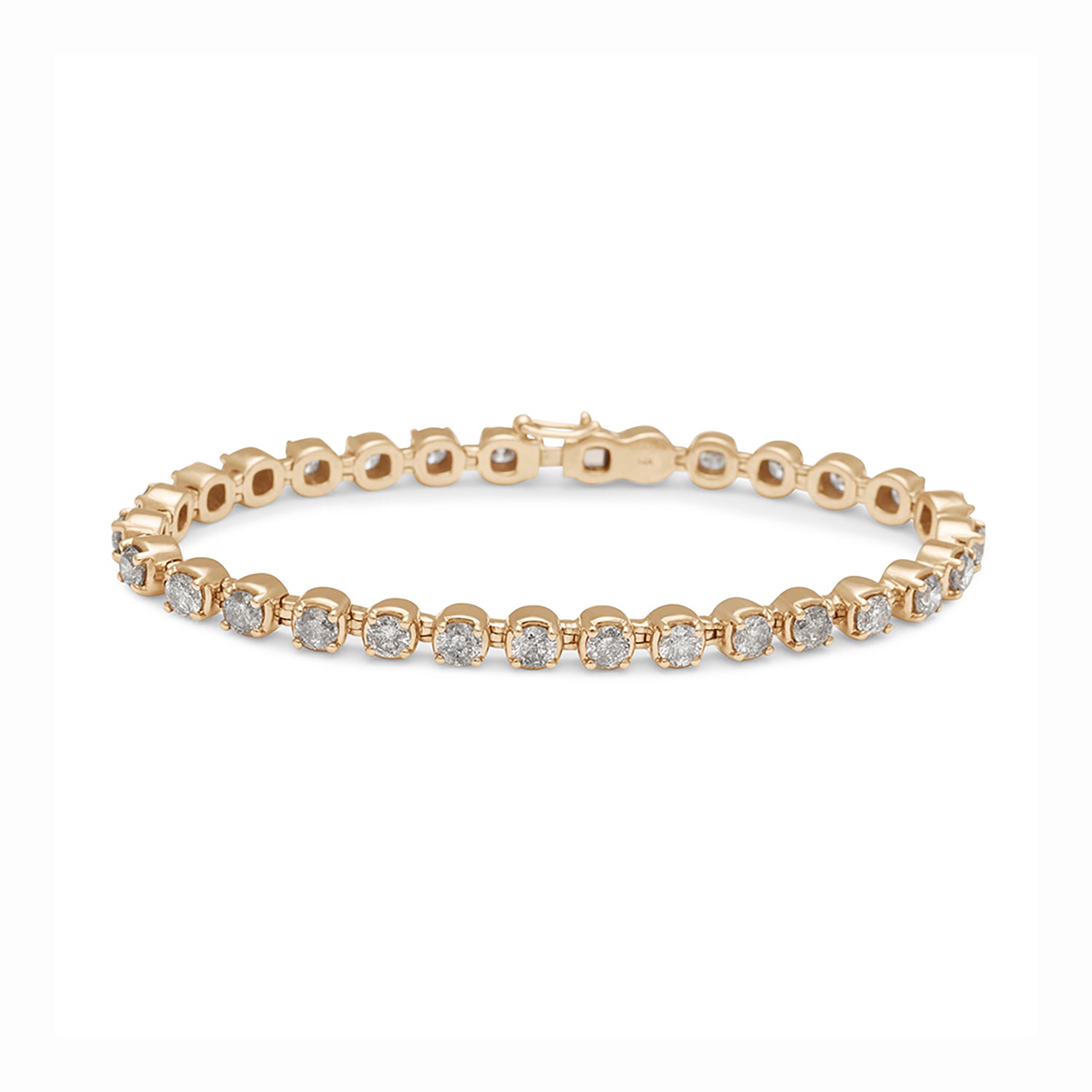 Ingot Eternity Bracelet - Grey Diamonds