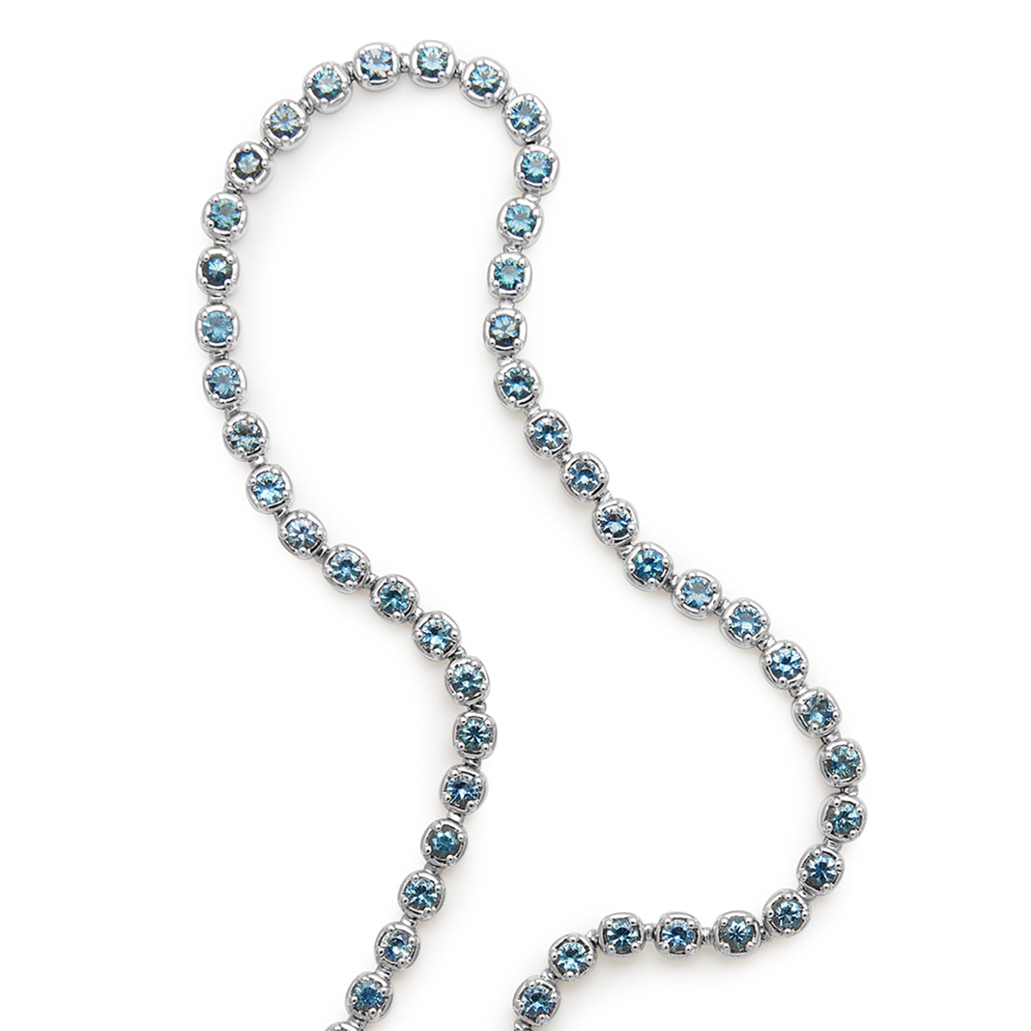 Ingot Eternity Necklace - Montana Sapphires