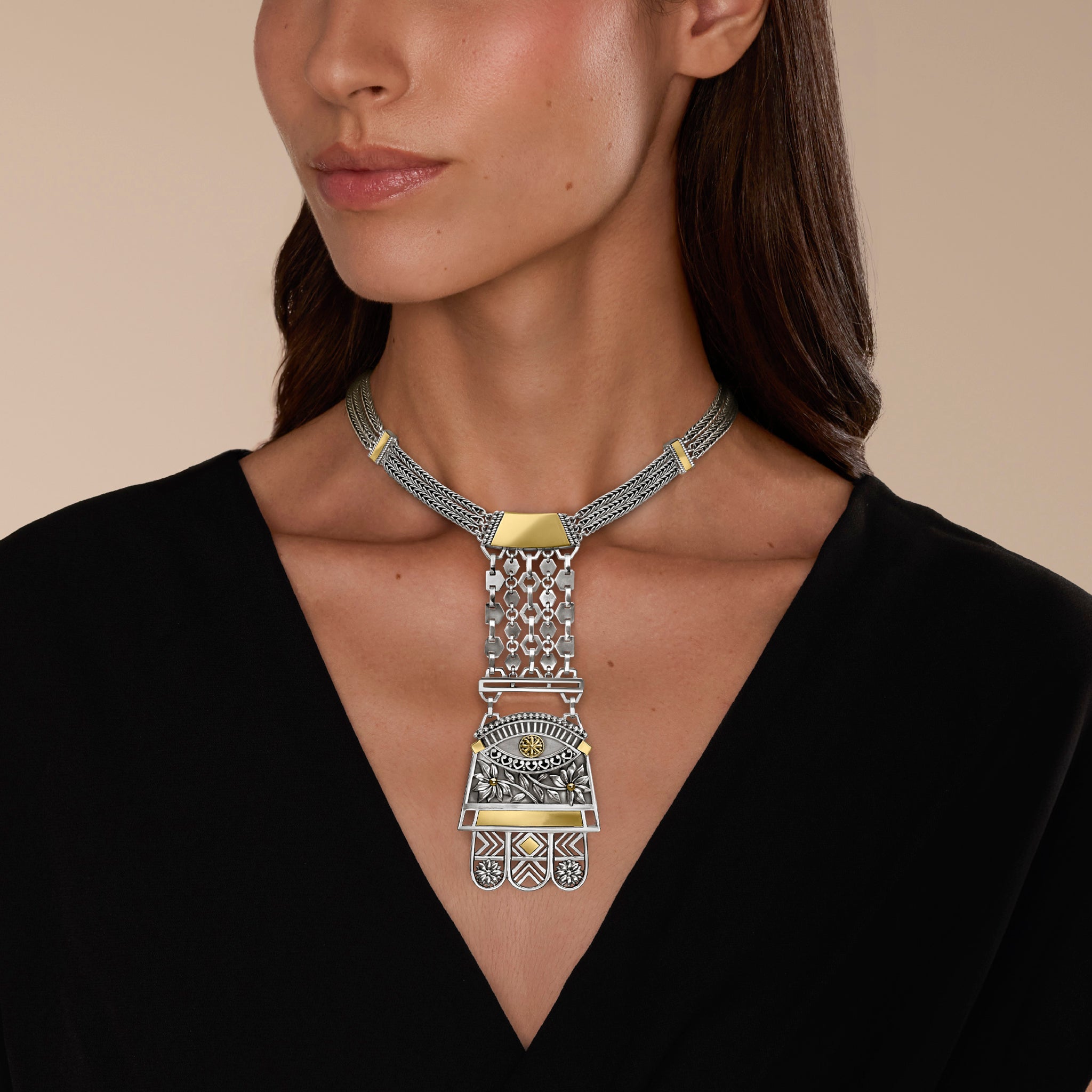 Mamluki Kaf Necklace Azza Fahmy La Maison Couture