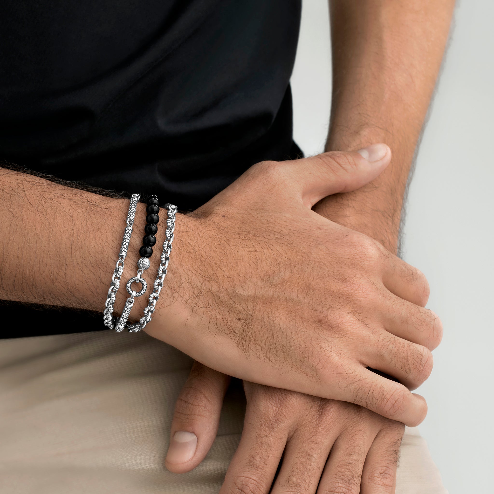 Wrap-Around Beaded Bracelet for Him Azza Fahmy La Maison Couture