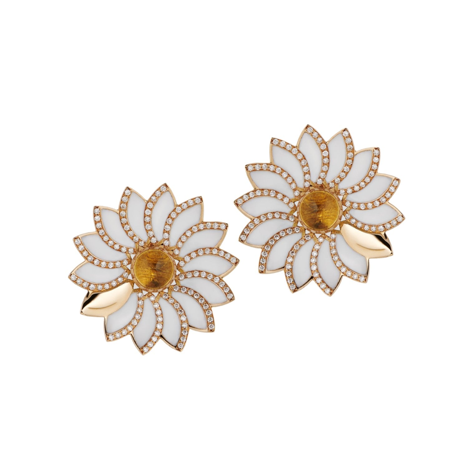 Daisy Citrine Earrings