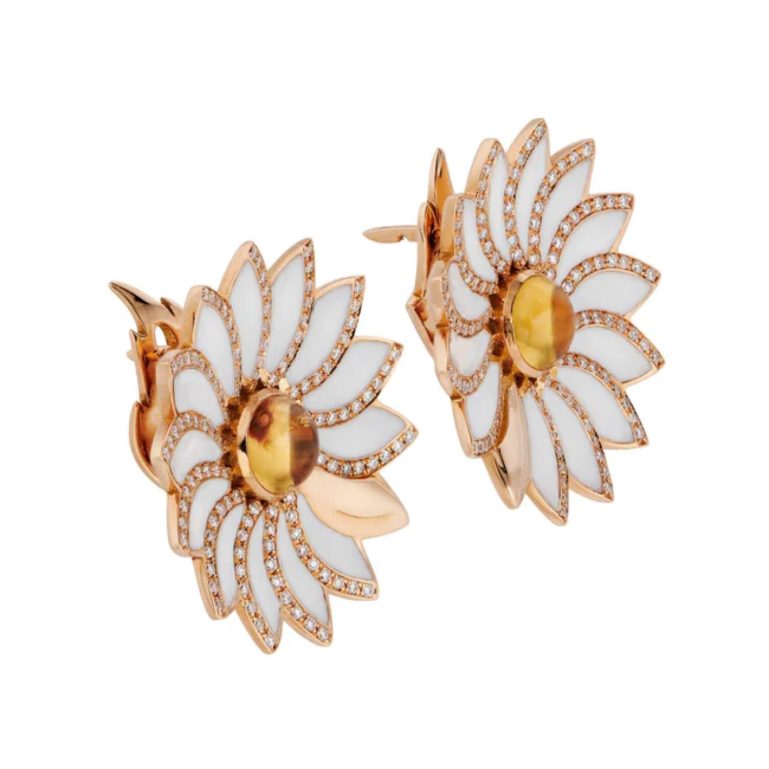 Daisy Citrine Earrings