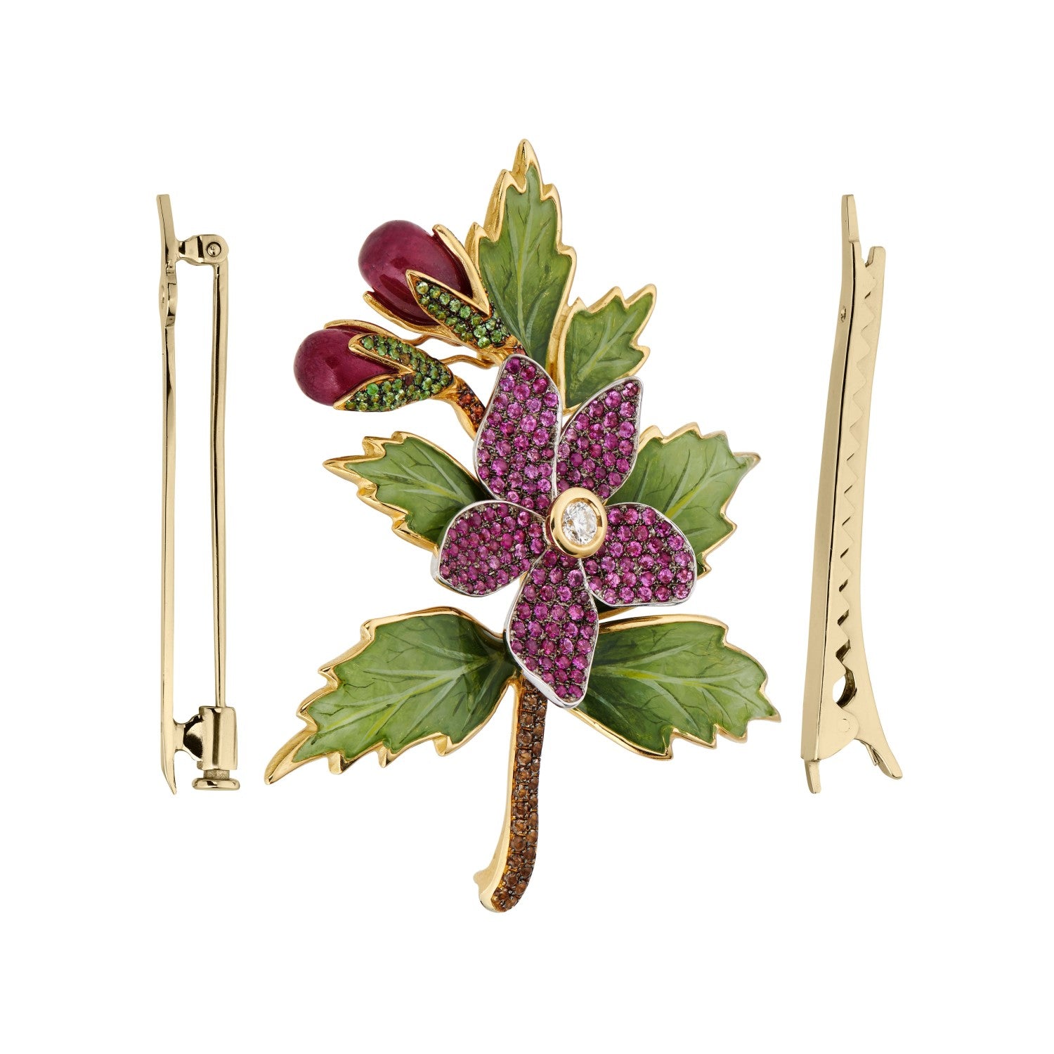 Natural Treasures Apple Blossom Brooch