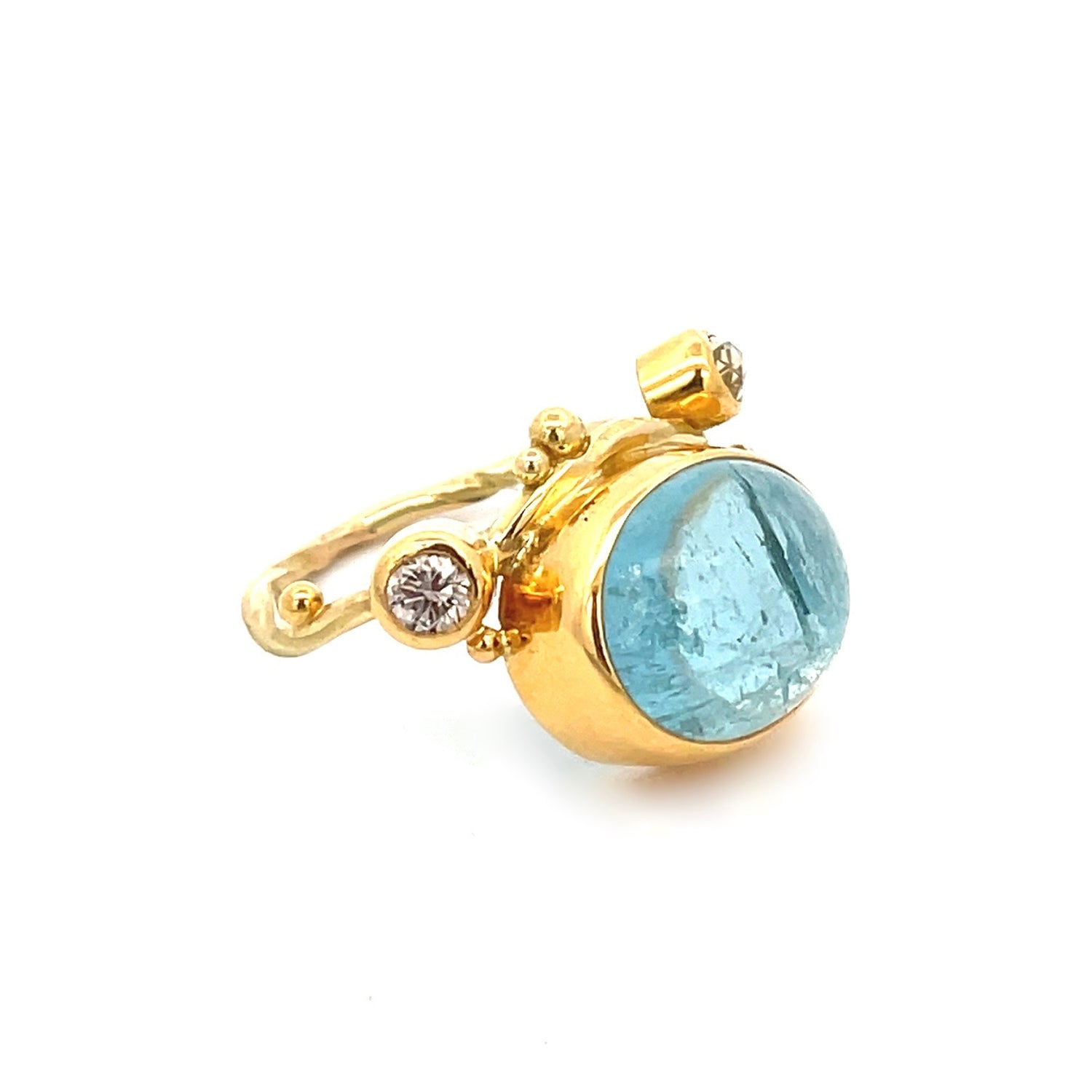 Aquamarine Seafire Ring Bergsoe Jewellery La Maison Couture